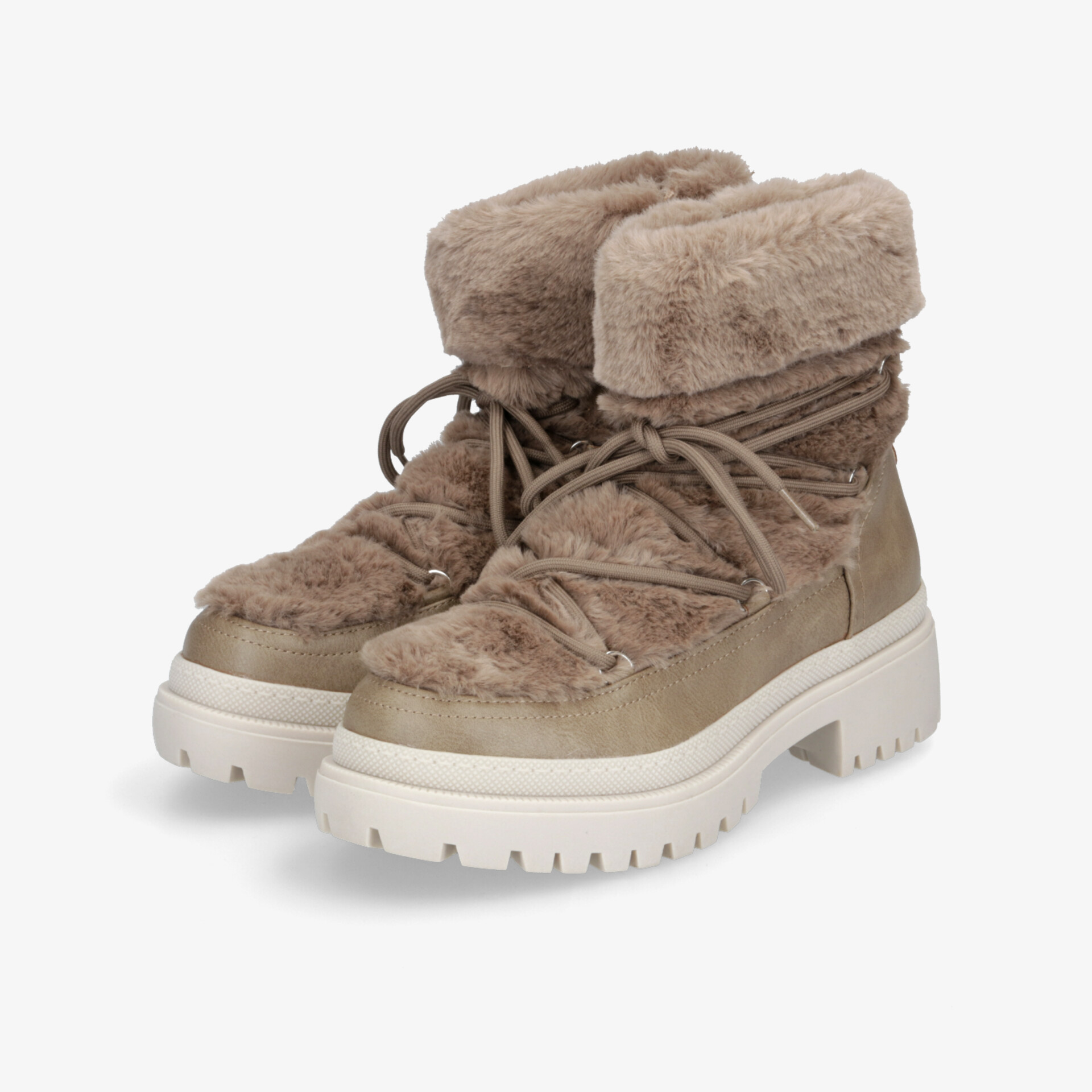 Modische warme Stiefel mit Fellfutter und robuster Sohle für optimalen Komfort und Stil im Winter