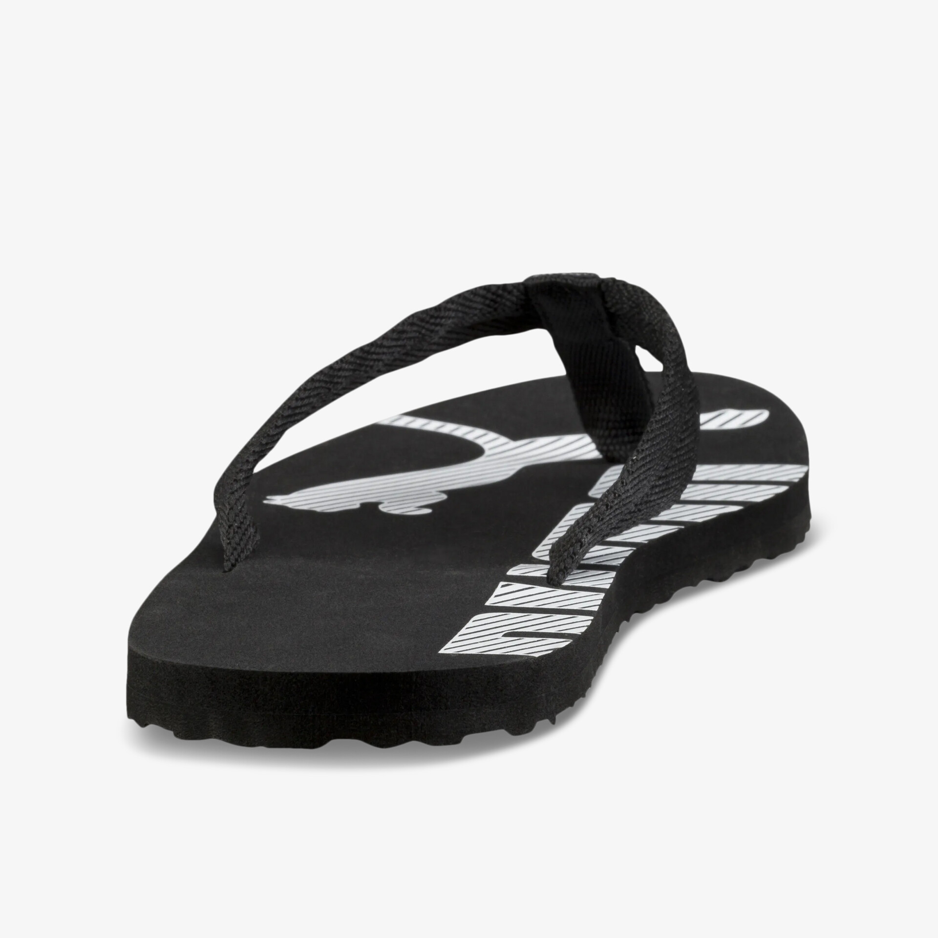 Schwarzer Flipflop mit rutschfester Sohle und bequemem Design, ideal für sommerlichen Freizeitkomfort