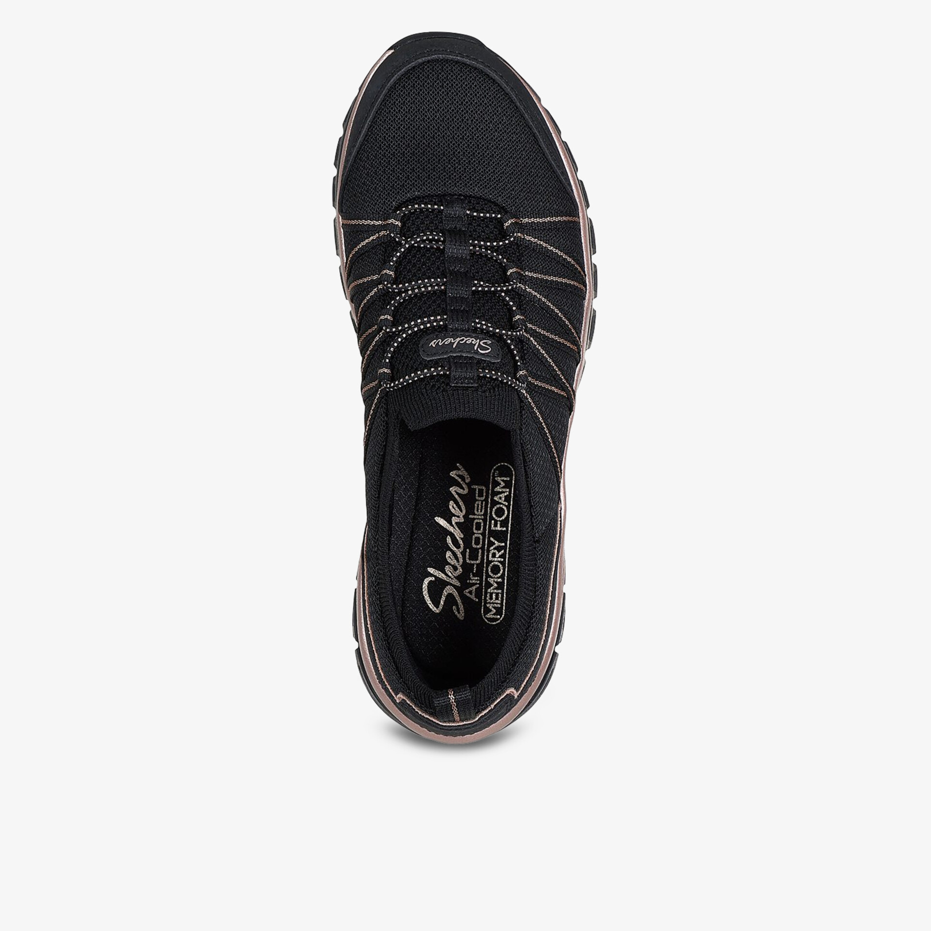 Leichter atmungsaktiver Sportschuh mit komfortabler Passform und rutschfester Sohle in schwarzem Design