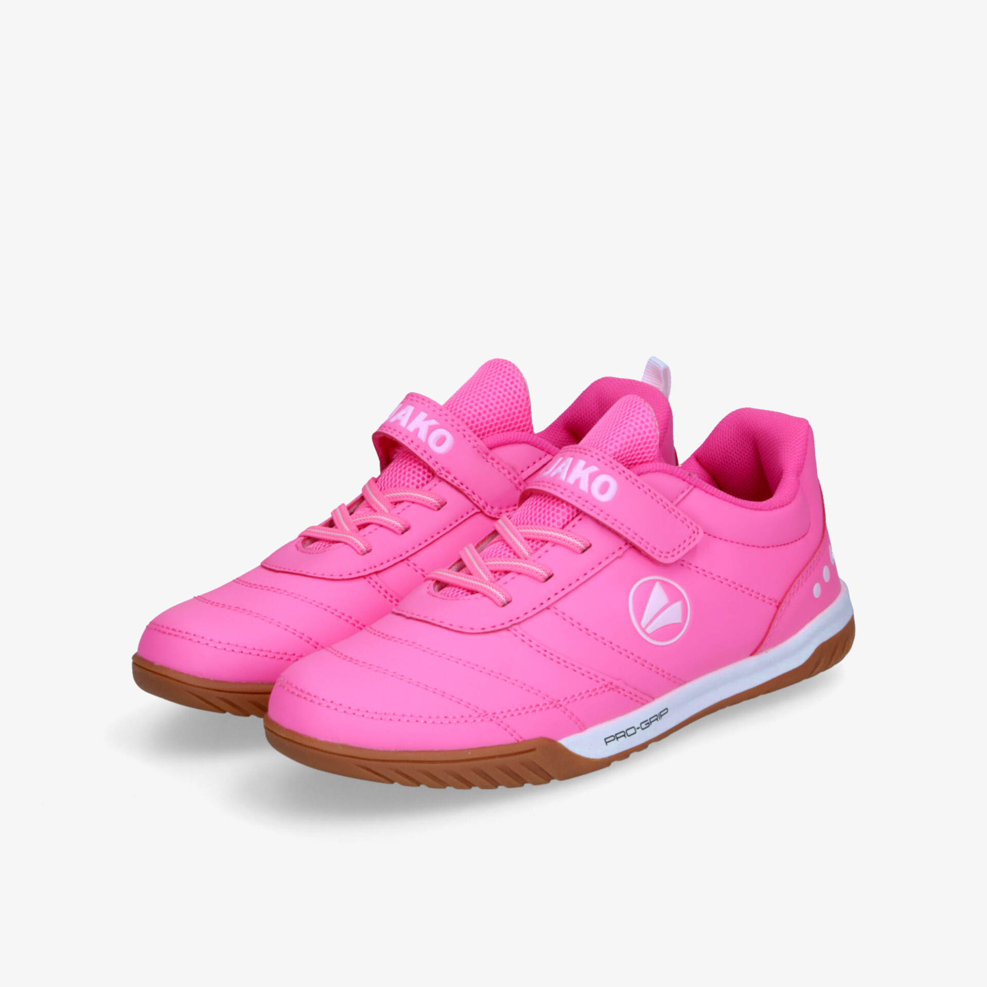 Sportlicher pinker Schuh mit Klettverschluss, rutschfester Sohle und komfortablem Design für optimalen Halt