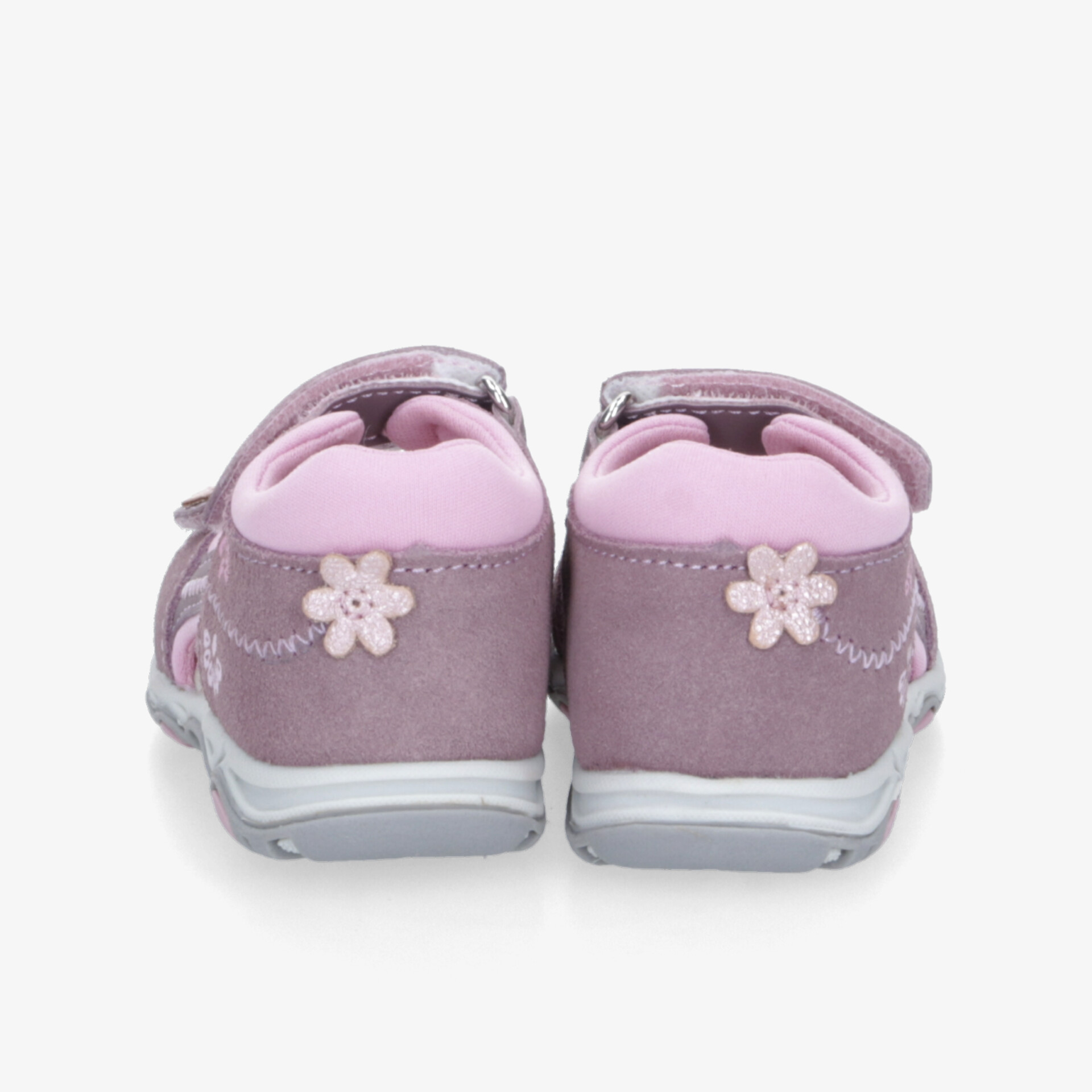 Weiche Kinder-Hausschuhe mit gepolsterter Innenseite, atmungsaktiv und rutschfester Sohle, Rückansicht