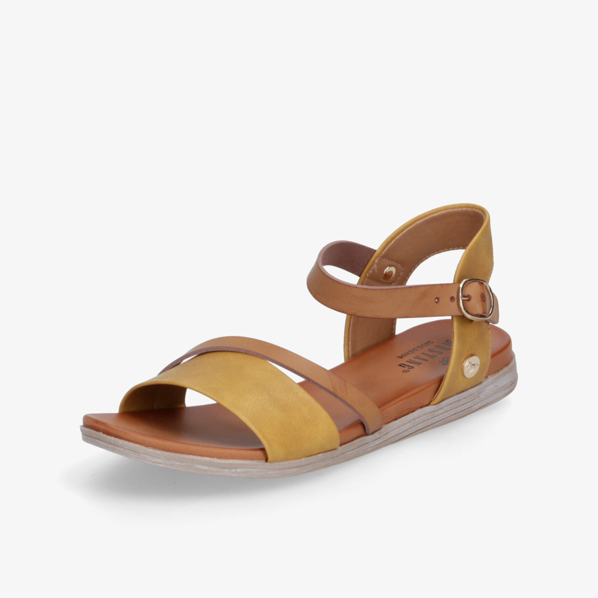 Leichter Sandalenschuh mit verstellbarem Riemen und Schnallenverschluss, bequeme Sohle und offenes Zehendesign