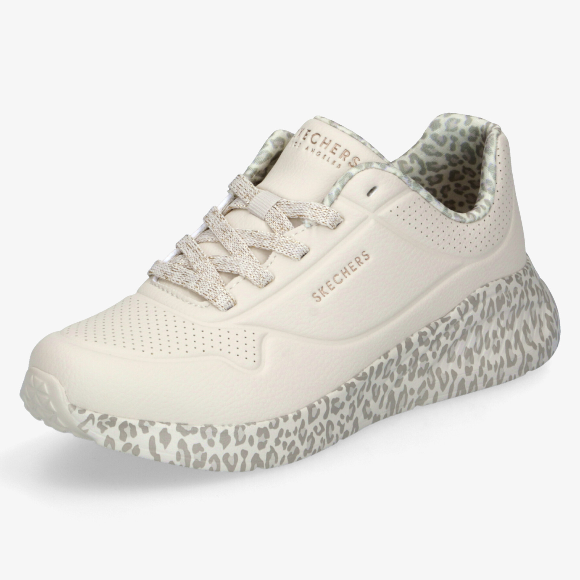 Moderner, bequemer Sneaker in hellem Farbton mit leichtgewichtiger, gepolsterter Sohle und atmungsaktivem Obermaterial