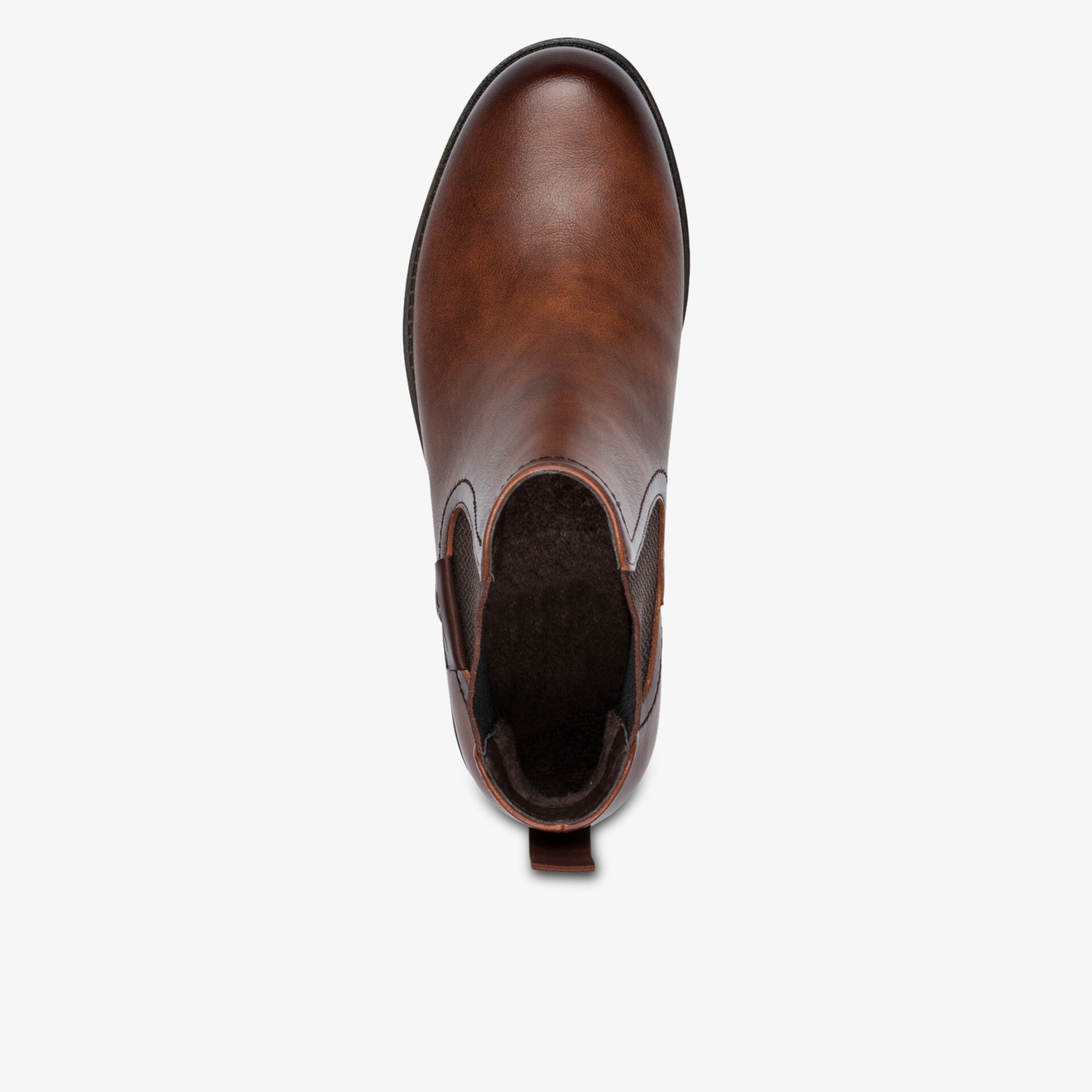 Eleganter brauner Lederschuh in klassischer Ausführung, bequem und robust, mit schlichtem Design