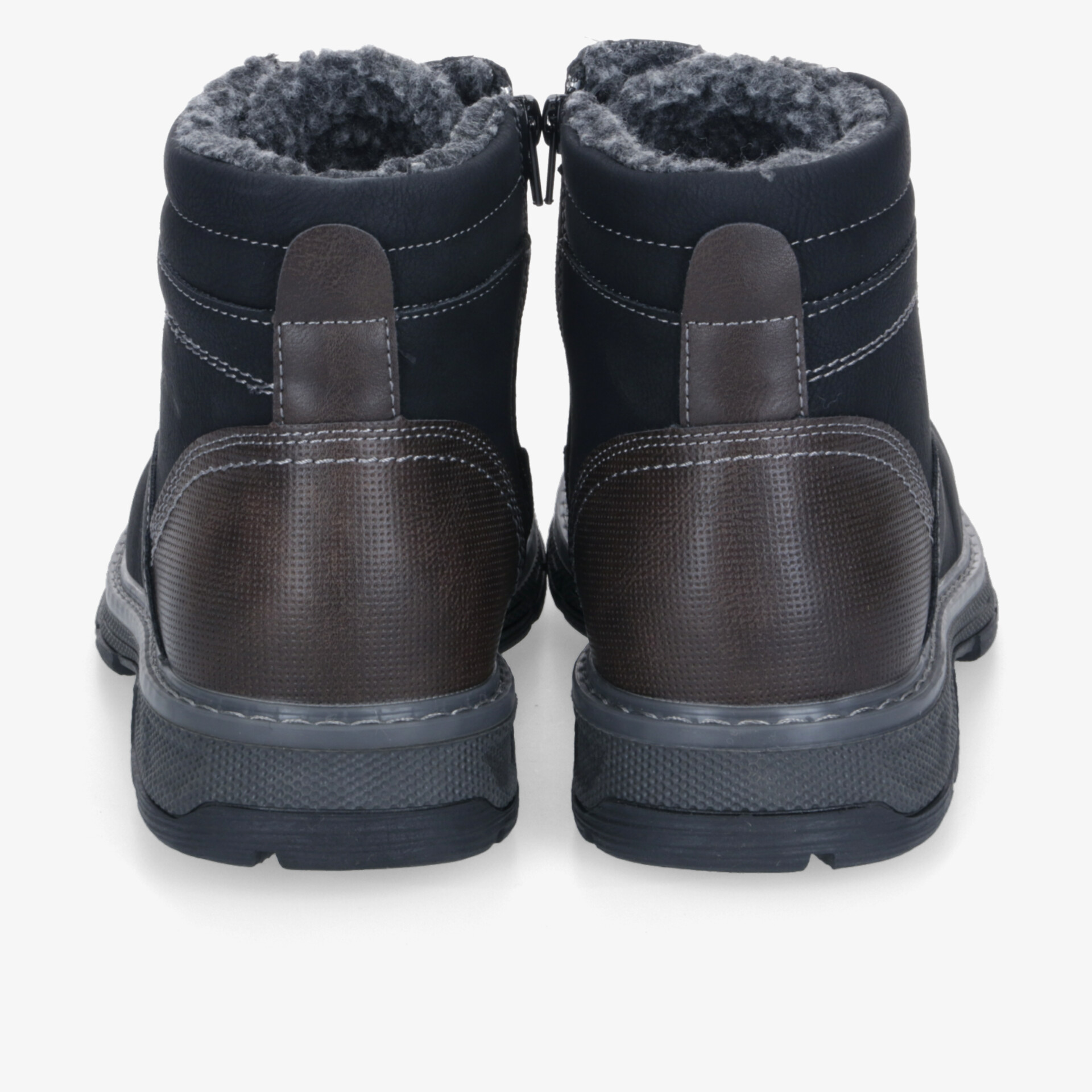 Robuste warme Stiefel mit flauschiger Innenfütterung und rutschfester Sohle, ideal für kalte Tage