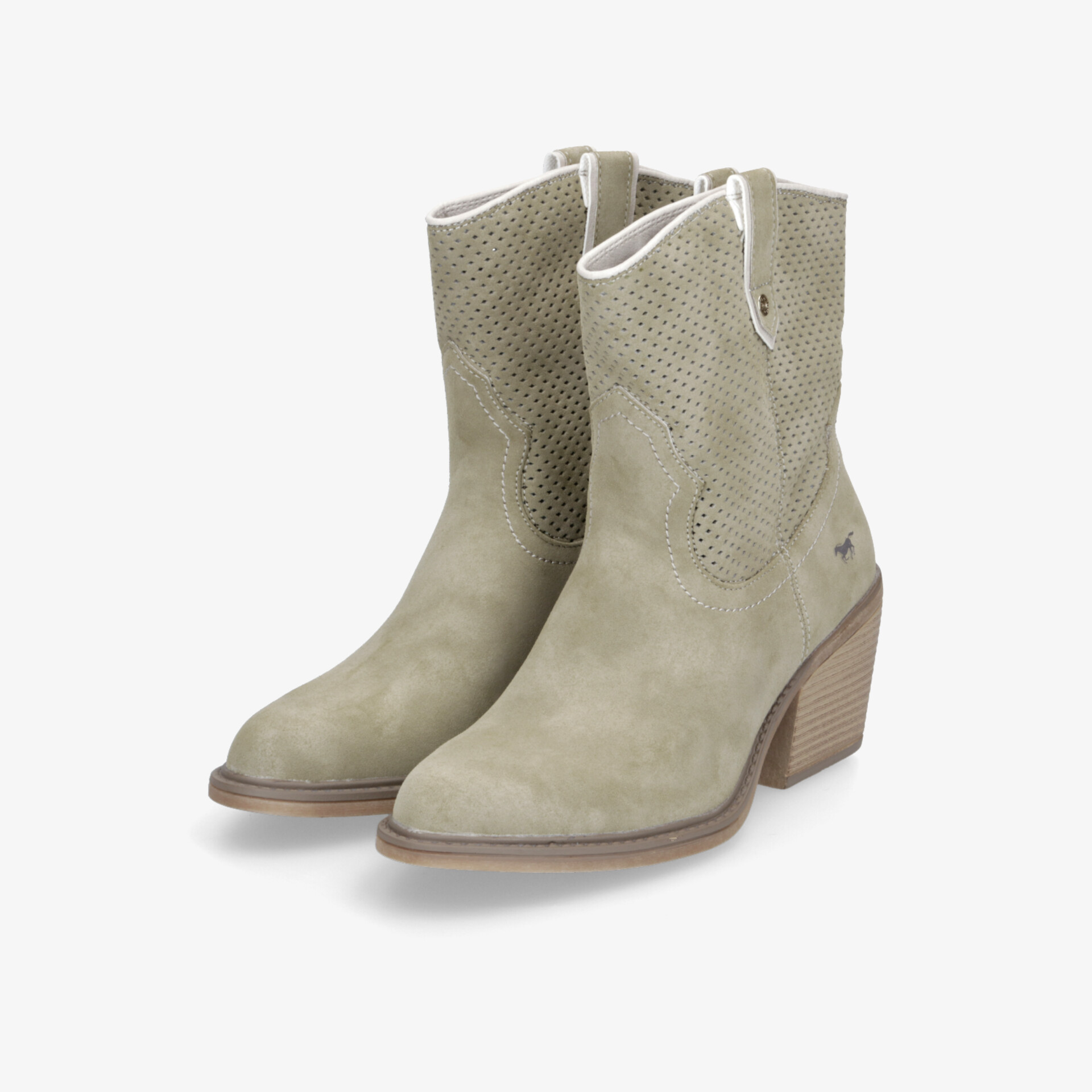 Beige Wildlederstiefel mit praktischem Reißverschluss und modischem Blockabsatz für komfortablen Alltagstragekomfort