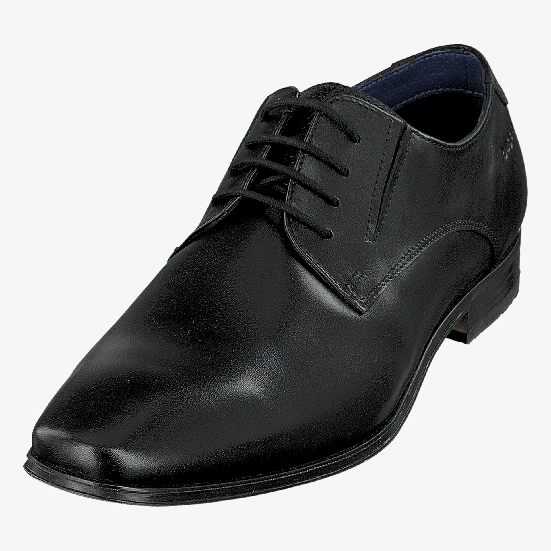 Eleganter schwarzer Lederschnürschuh für formelle Anlässe und Businesskomfort.