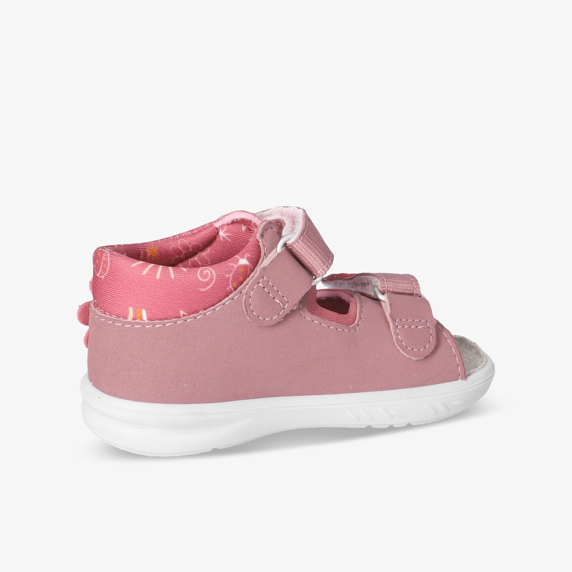 Leichter Schuh mit verstellbaren Klettverschlüssen und rutschfester Sohle für bequemen Halt