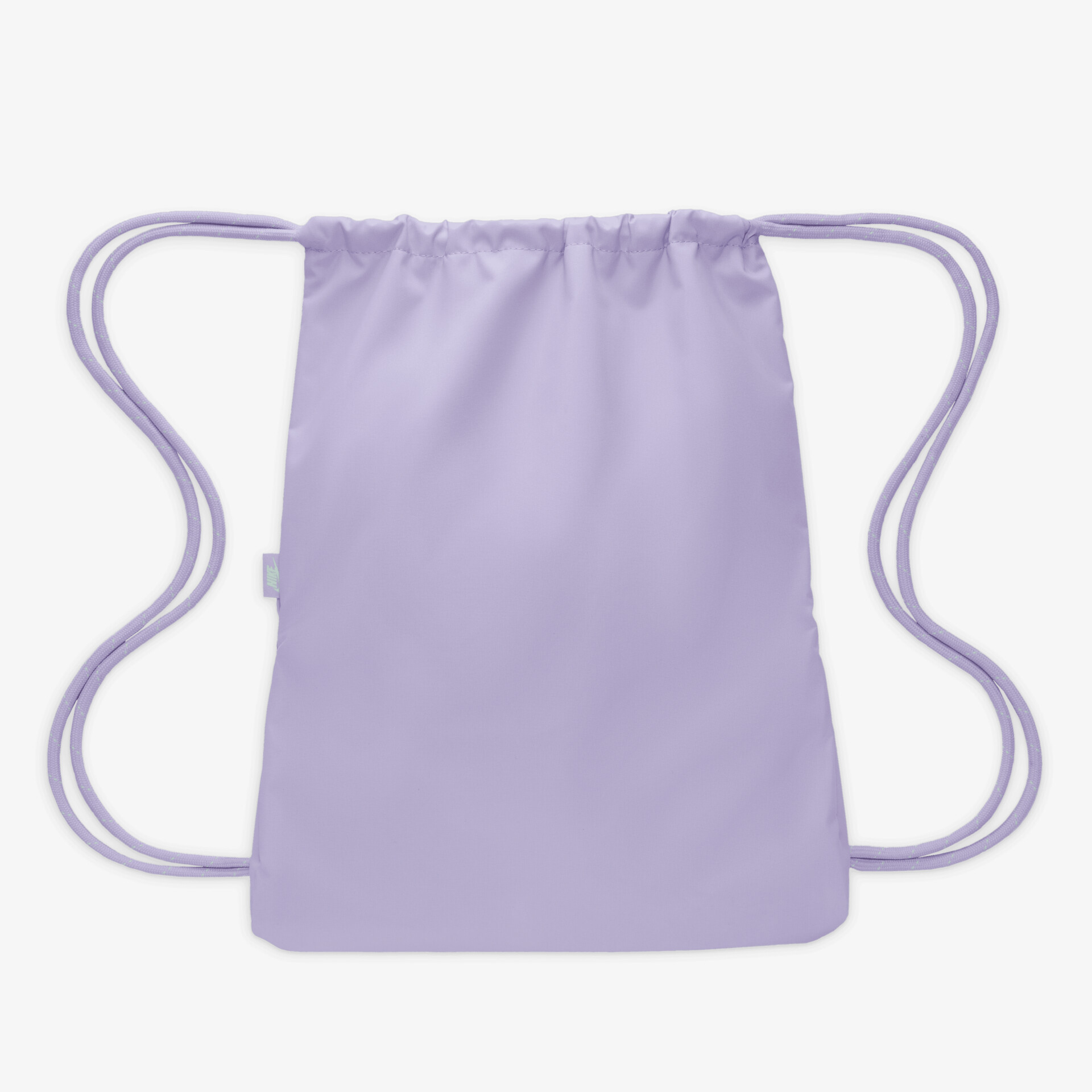 Lila Turnbeutel mit Kordelzugverschluss, leichter und vielseitiger Rucksack für Alltag und Sport