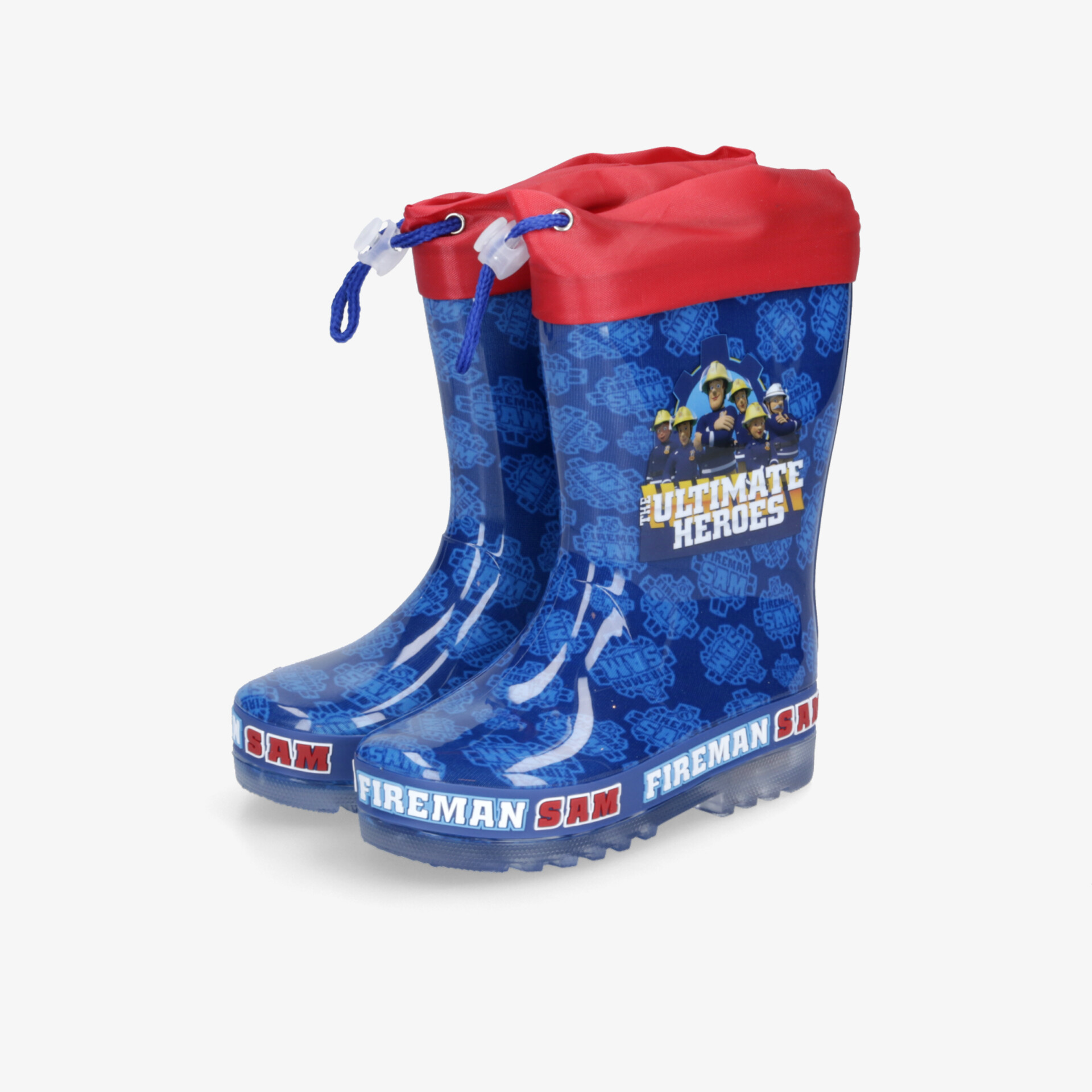 Robuste, wasserdichte Kinder-Gummistiefel mit rutschfester Sohle und auffälligem Feuerwehrmann-Design