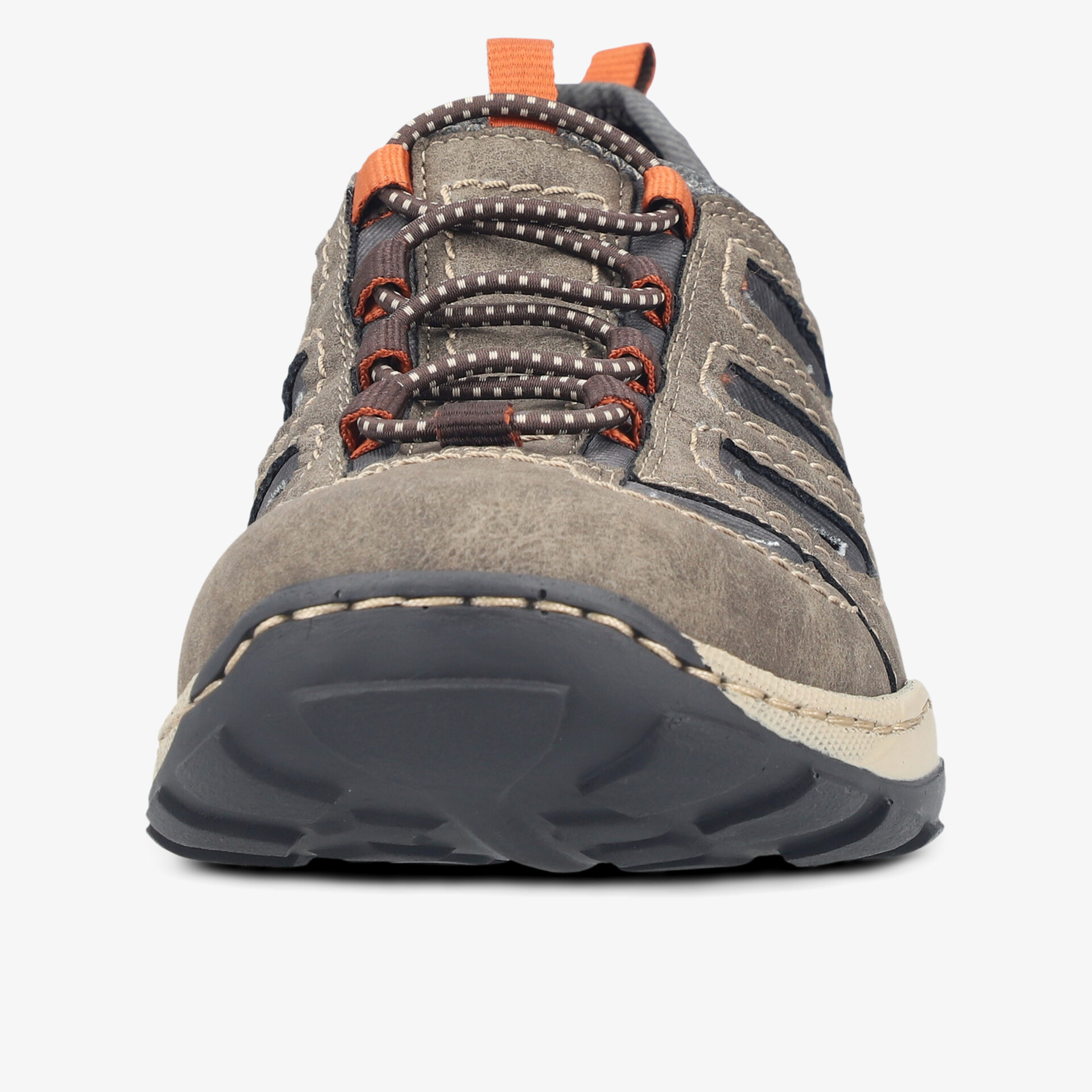 Robuster und komfortabler Schuh mit atmungsaktivem Material und schnürbarer Frontansicht