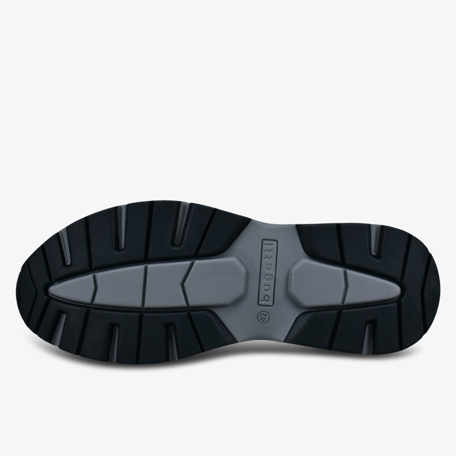 Robuste rutschfeste Schuhsohle mit tiefem Profil für optimalen Halt und langlebigen Tragekomfort