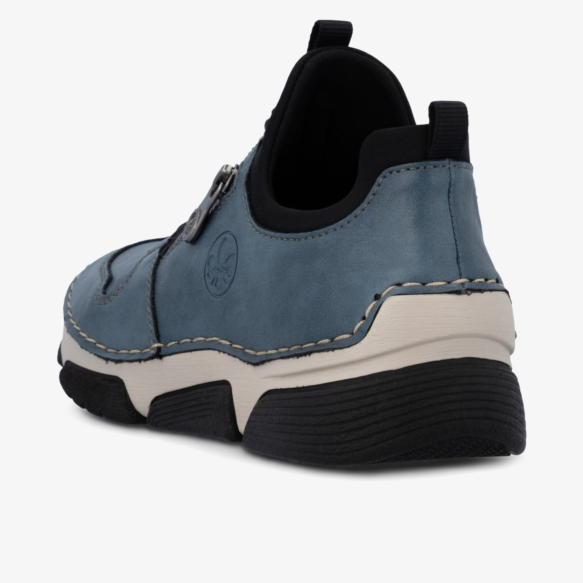 Sportlicher, flexibler Schuh mit komfortabler Polsterung und rutschfester Sohle, seitliche Ansicht