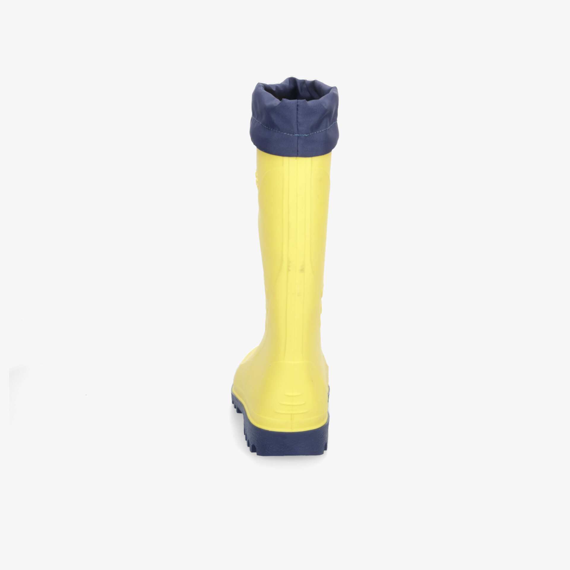 Robuster gelber Gummistiefel mit hohem Schaft und rutschfester Sohle für optimalen Schutz und Komfort