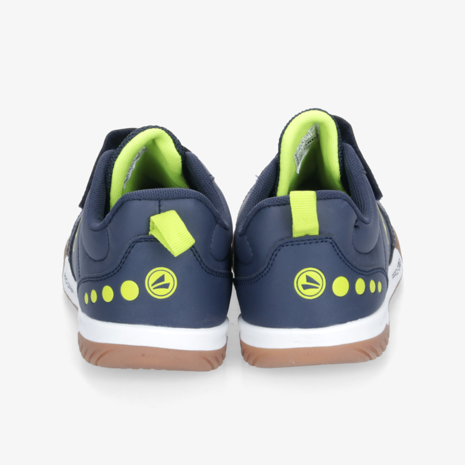 Sportlicher, blauer Schuh mit bequemem Klettverschluss und rutschfester Sohle, ideal für Alltag und Freizeit