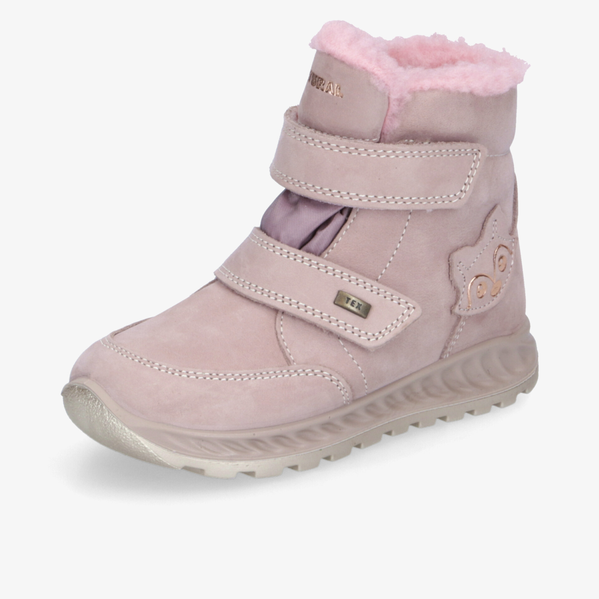 Warmer Schuh mit weichem Innenfutter, rutschfester Sohle und doppeltem Klettverschluss für optimalen Halt und Komfort