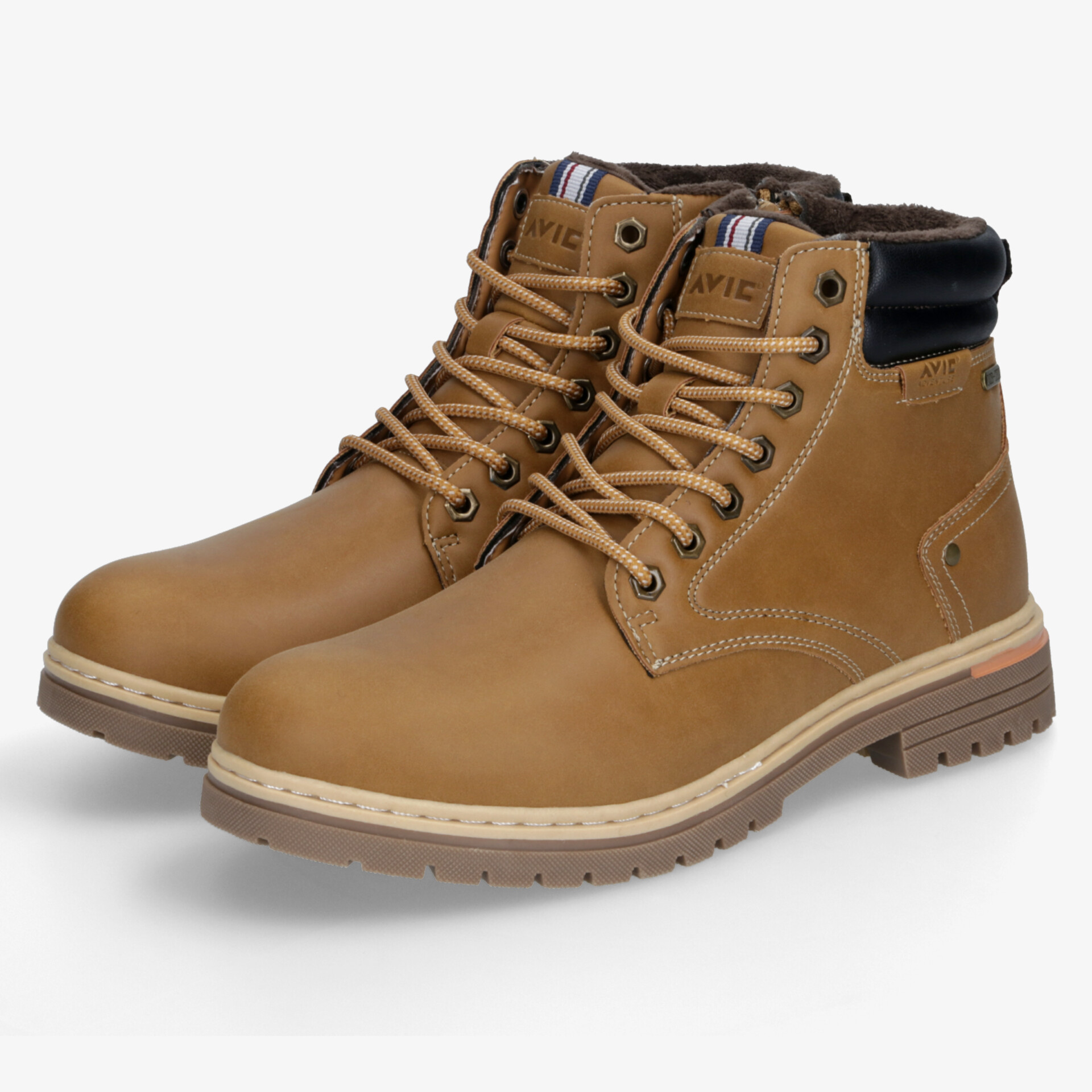 Wetterfeste, robuste Lederstiefel mit bequemer Schnürung und rutschfester Sohle für Outdoor-Aktivitäten