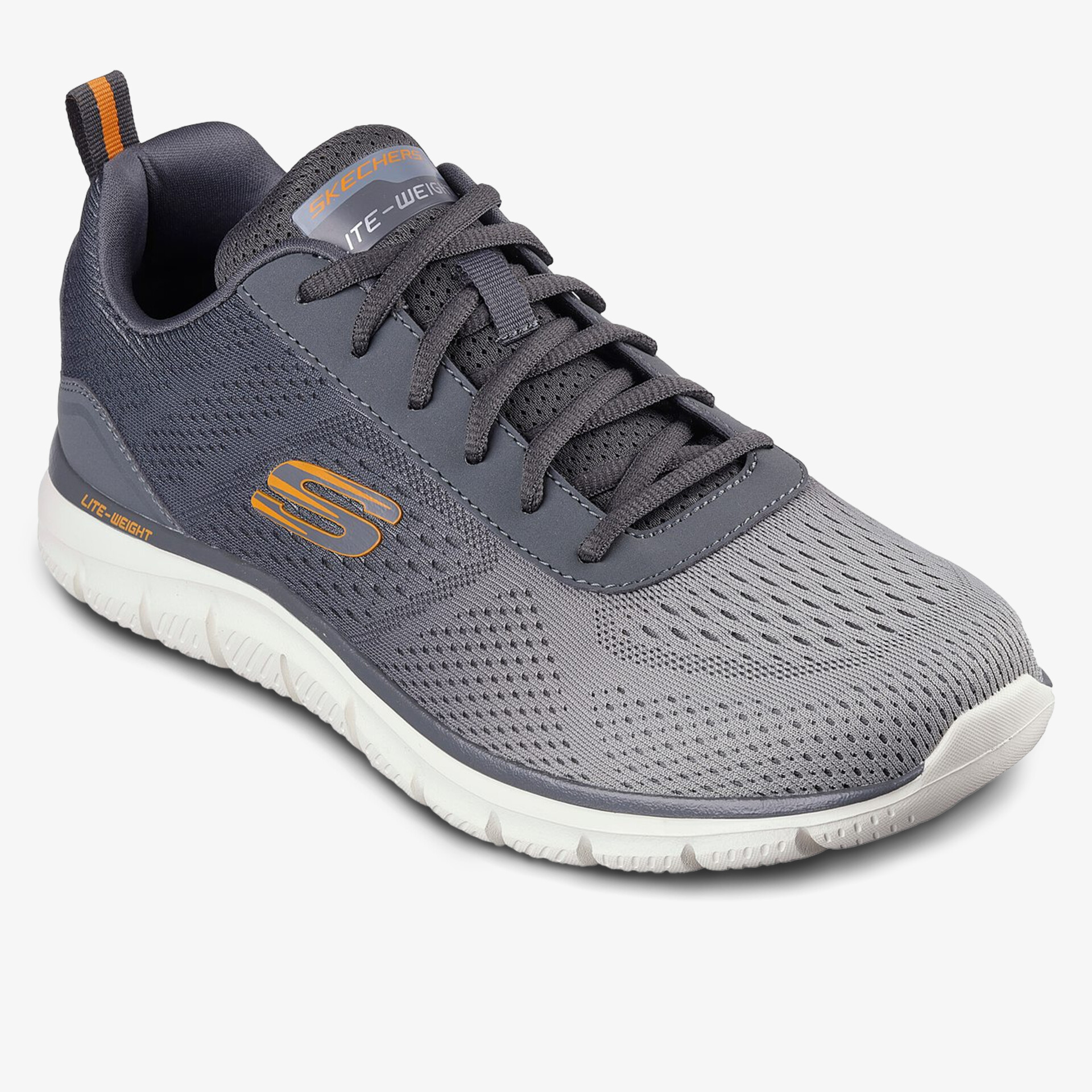 Moderner, grauer Sneaker mit atmungsaktivem Mesh und komfortabler Sohle, perfekt für Sport und Freizeit.