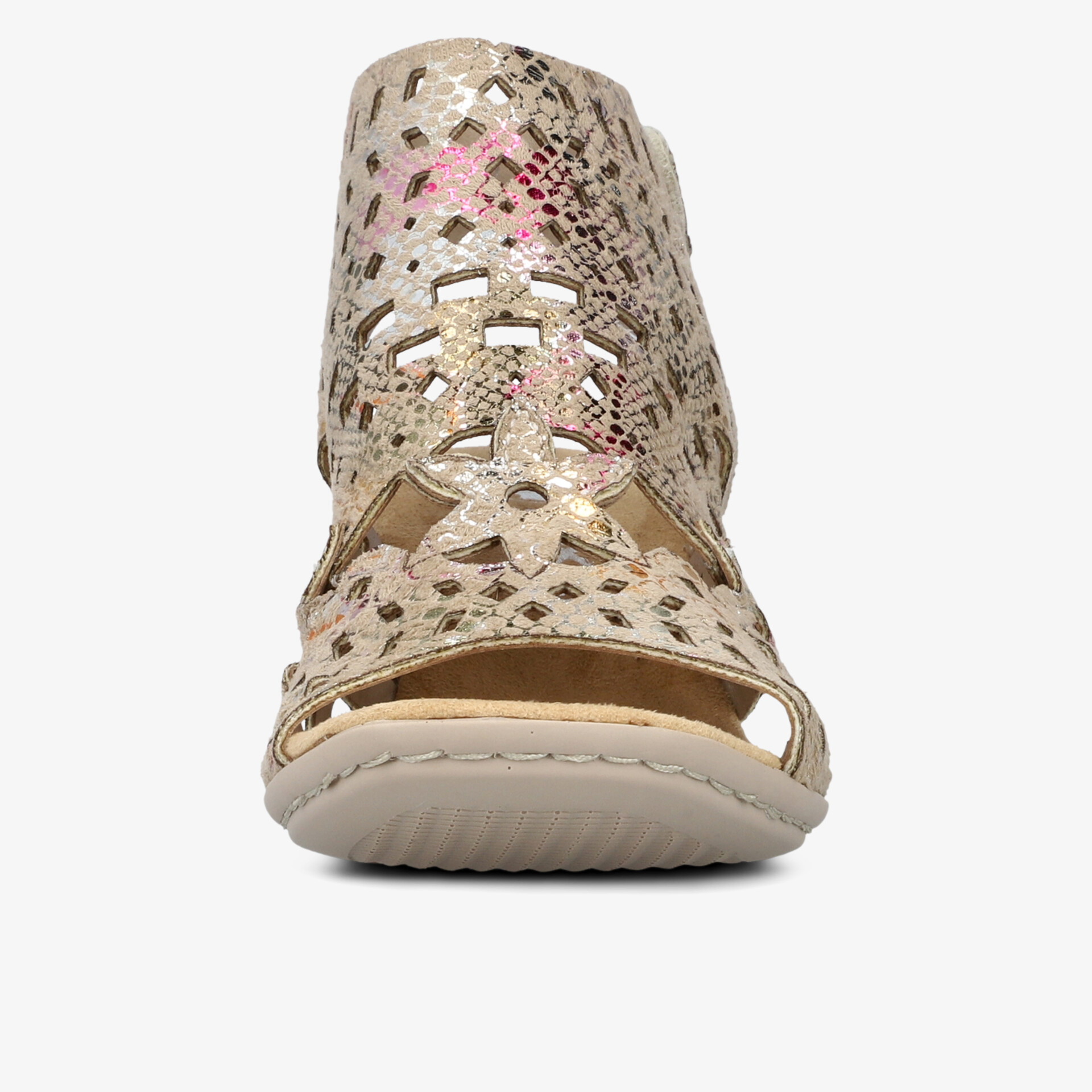 leichter bequemer Schuh mit modischem Cut-out Design und offener Vorderseite