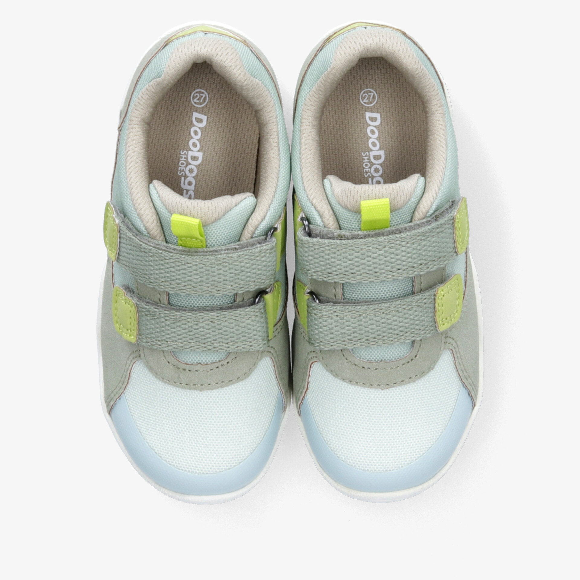 Bequeme, atmungsaktive graue Sportschuhe mit neonfarbenen Akzenten und flexibler, rutschfester Sohle