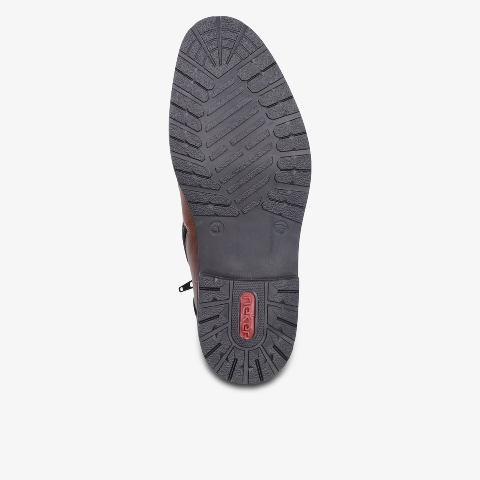 Detailaufnahme der robusten, rutschfesten Schuhsohle mit tiefem Profil für sicheren Halt und lange Haltbarkeit