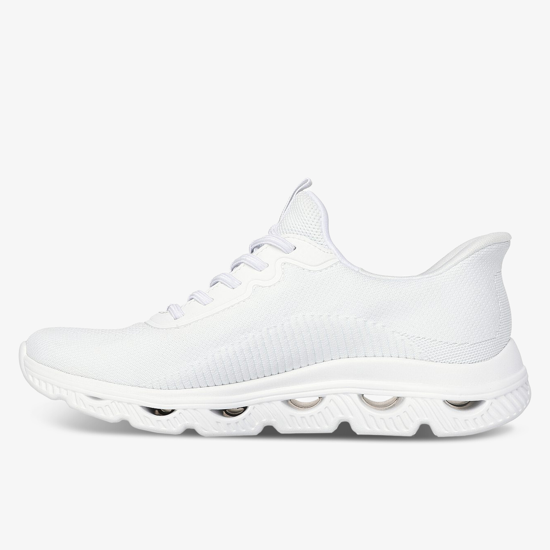 Moderner weißer Sneaker mit komfortabler Sohle für sportlichen Look