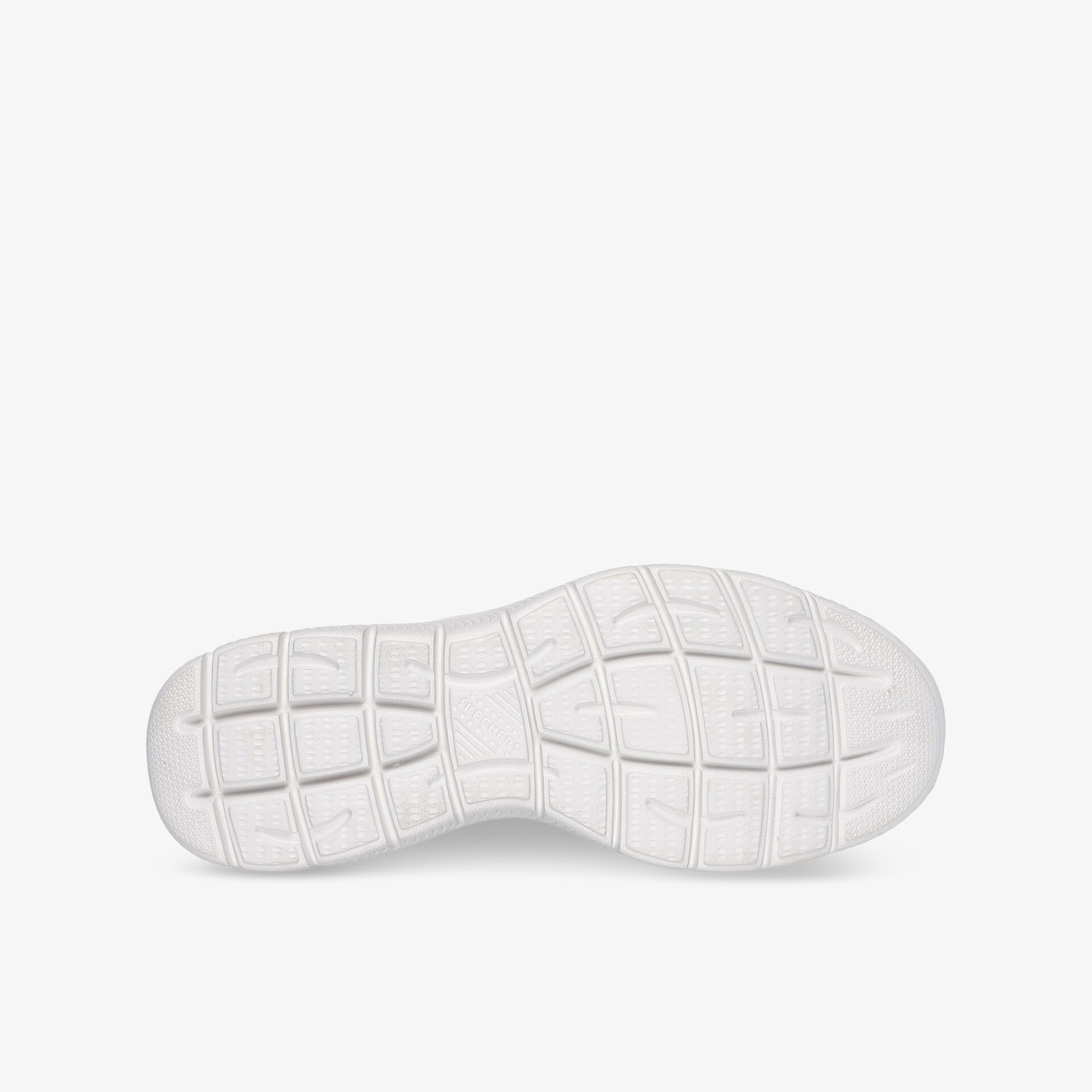 Weiße Schuhsohle mit rutschfestem Profil, flexiblem Design und hoher Stoßdämpfung für optimalen Komfort