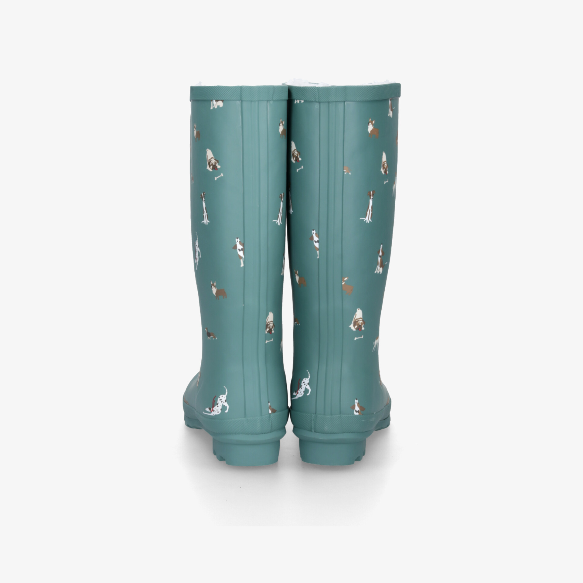 Robuste wasserdichte Gummistiefel mit dekorativem Muster und rutschfester Sohle, hoher Schaft für sicheren Halt