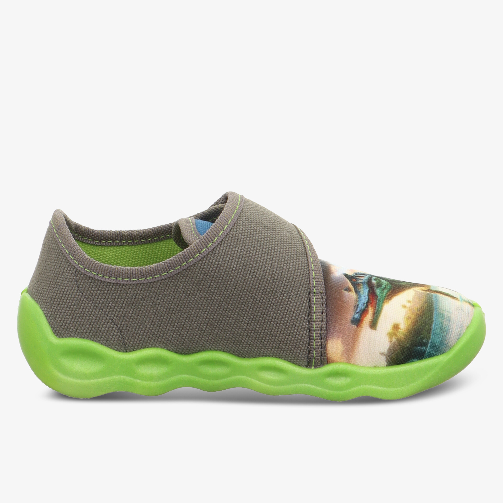 Leichter flexibler Schuh mit atmungsaktivem Material und farbenfroher Front für hohen Tragekomfort