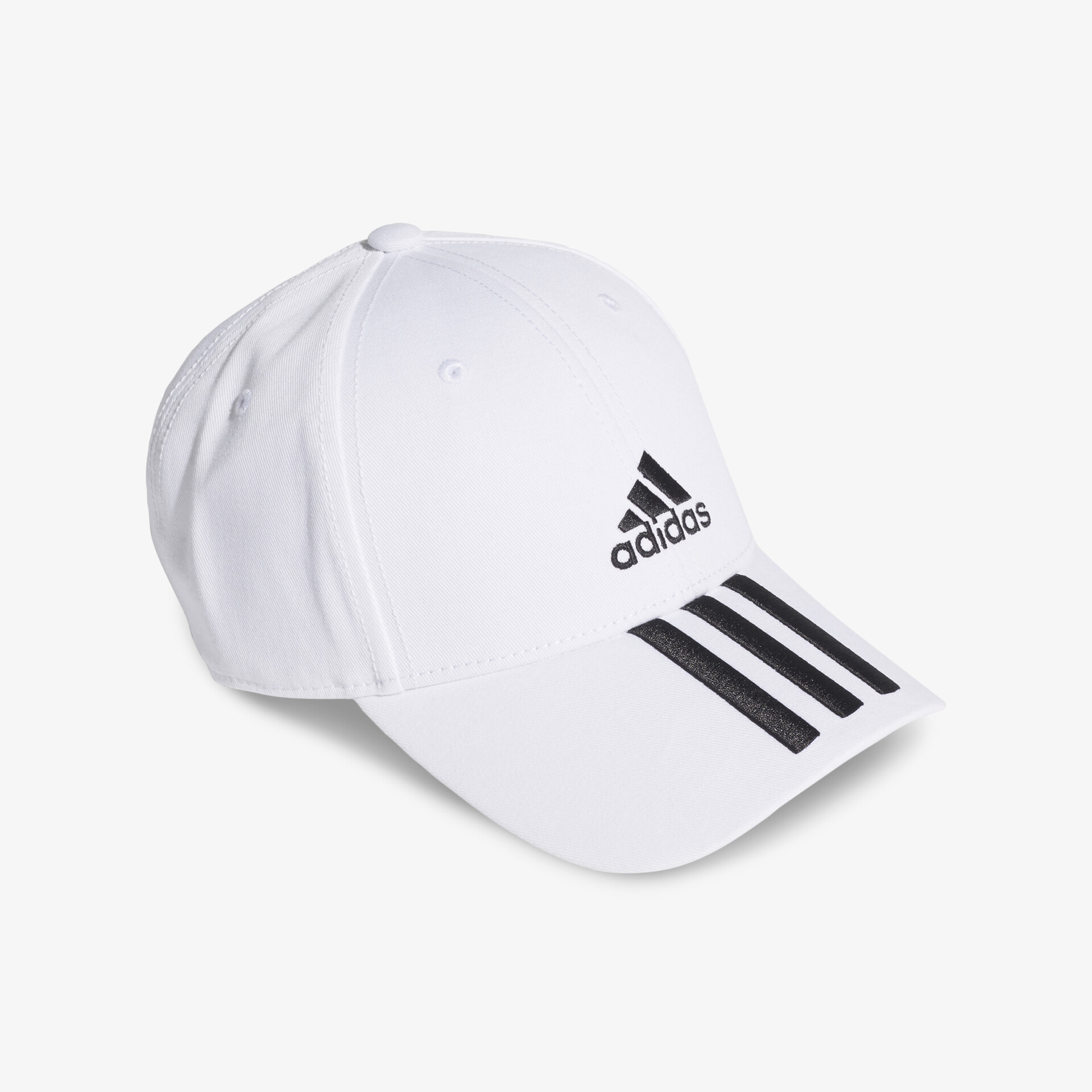 Sportliche weiße Basecap mit Markenlogo und Streifen für vielseitige Styles und optimalen Tragekomfort.