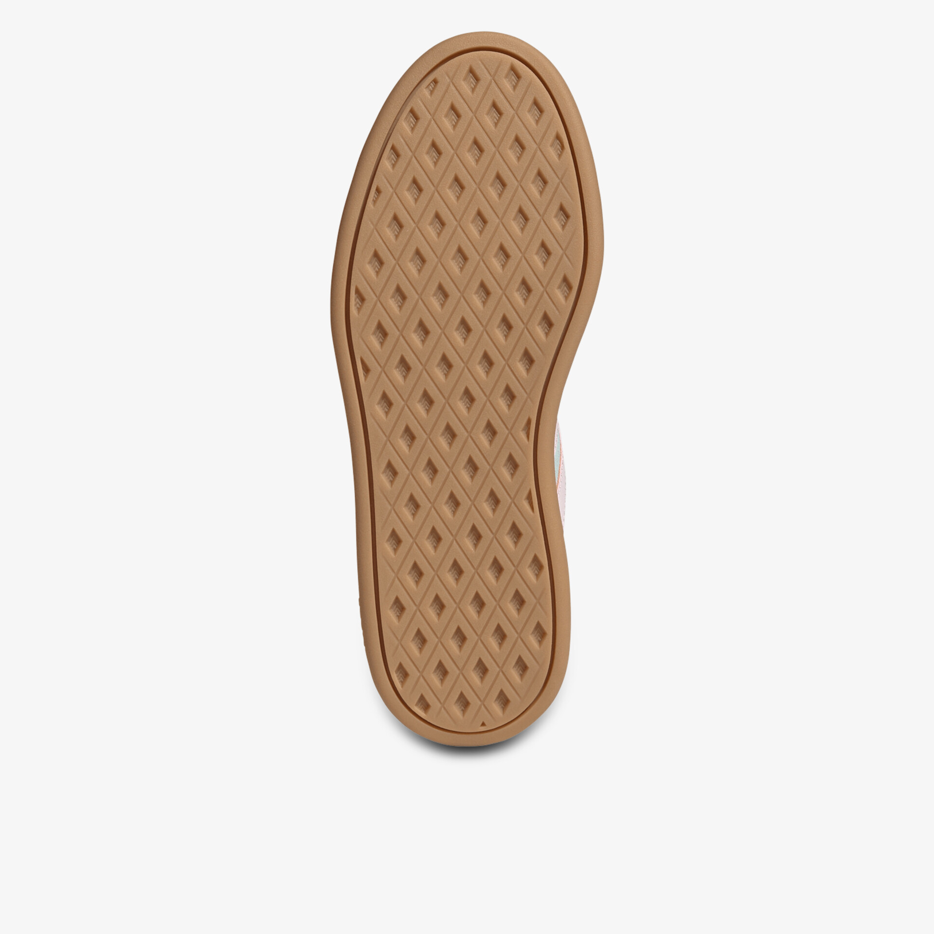 Robuste, rutschfeste braune Schuhsohle mit langlebigem, griffigem Profil für sicheren Tritt