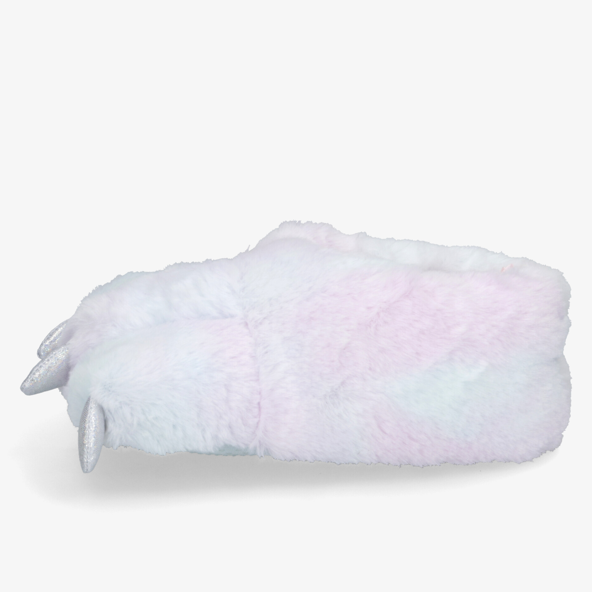 Weicher, flauschiger Hausschuh in Form einer Pfote mit kuscheligem Innenfutter und geriffelter Sohle für Komfort