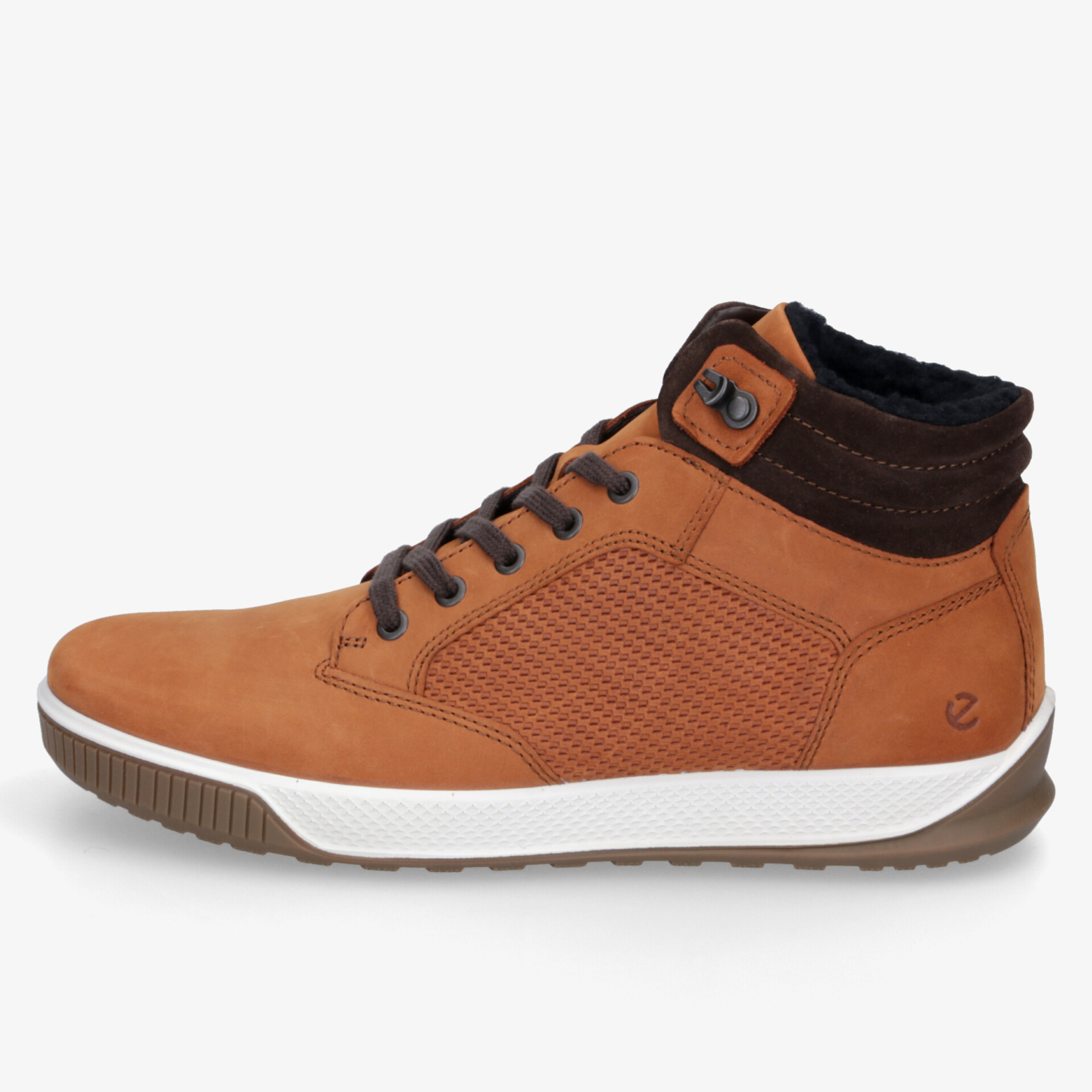 modischer Sneaker aus hochwertigem Leder mit rutschfester Sohle und bequemer Polsterung seitliche Ansicht