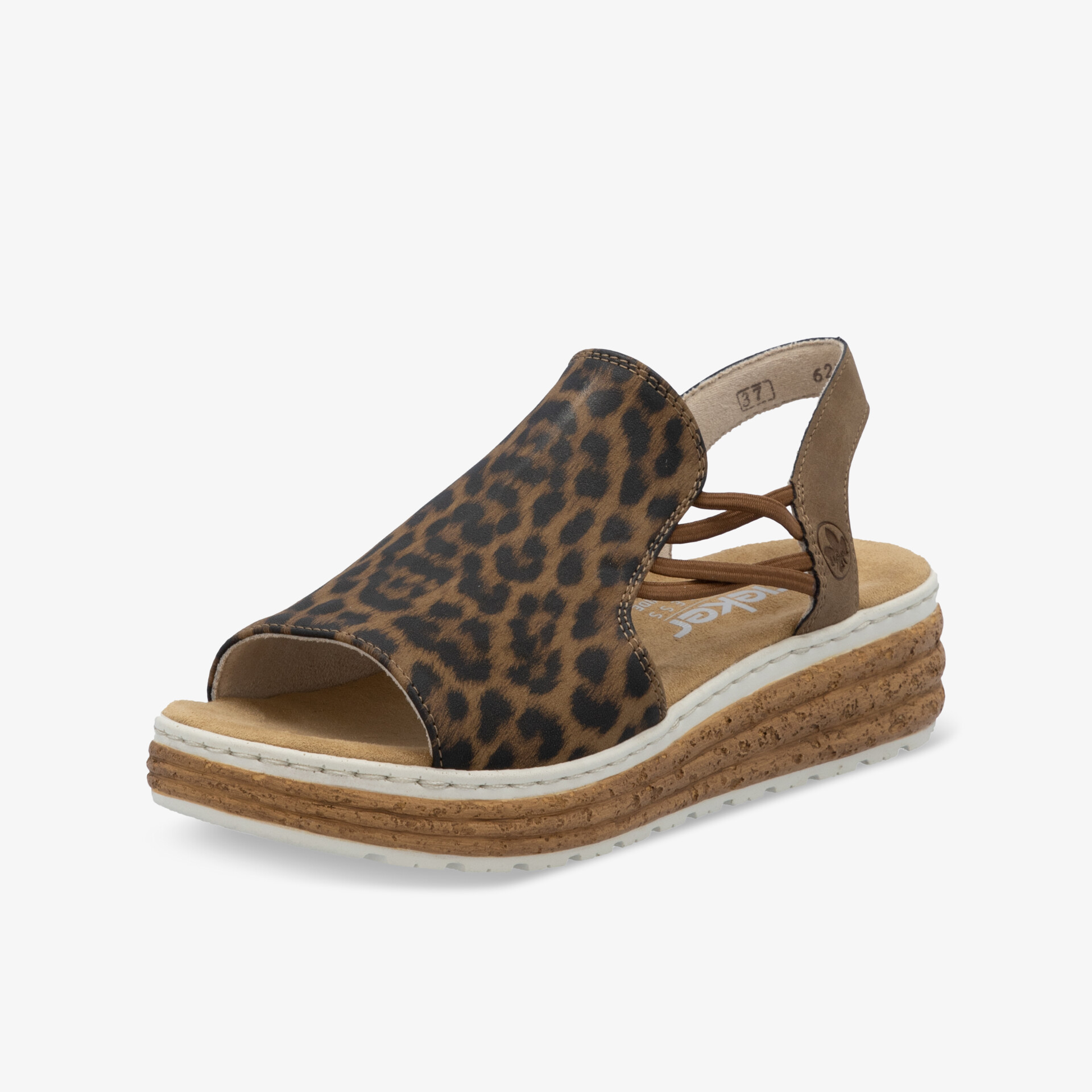 Modische Sandale mit bequemer Keilsohle und angesagtem Leopardenmuster für sommerlichen Komfort und Stil