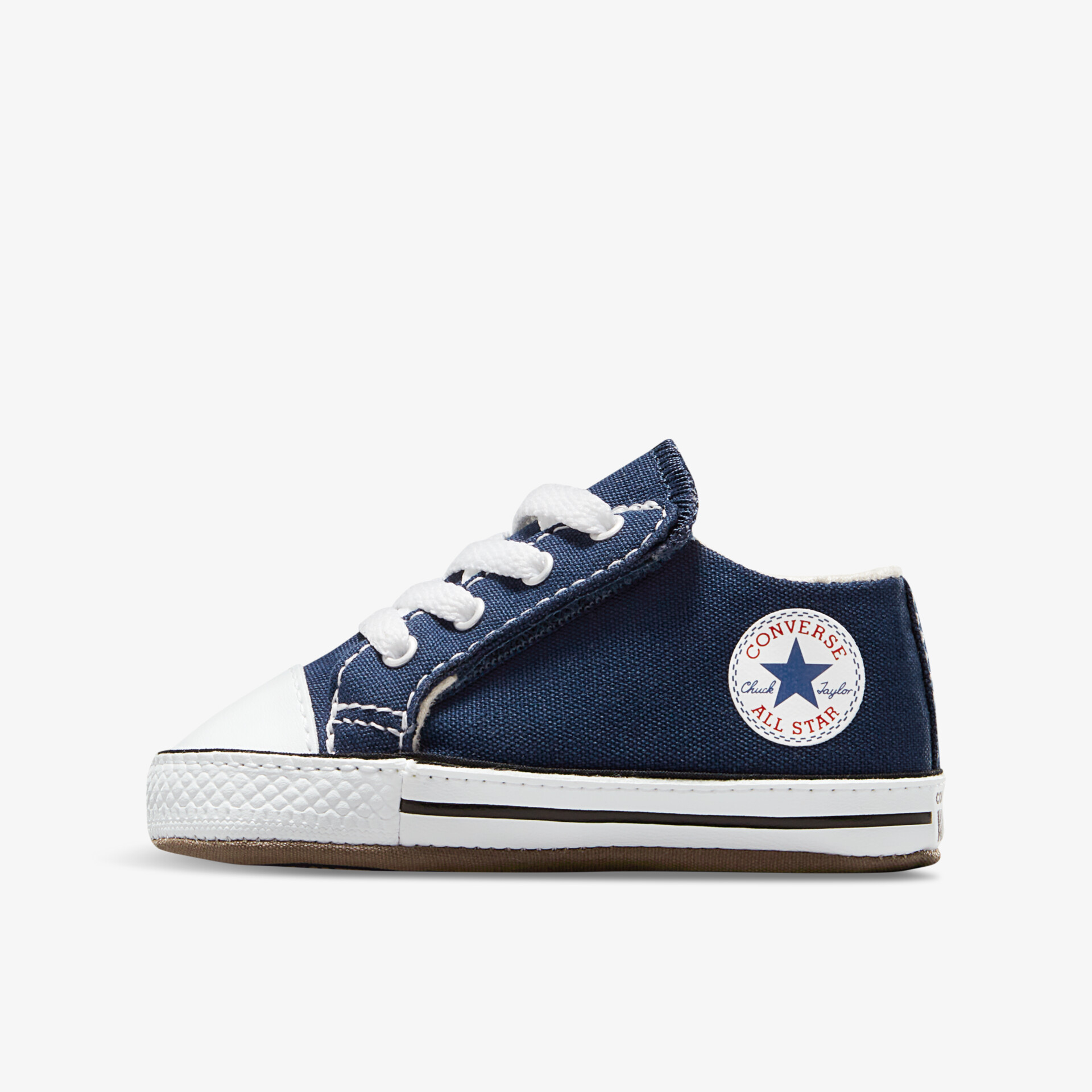 Blaue Kinderturnschuhe mit weißen Details und robustem Design für täglichen Komfort und stilvollen Auftritt.