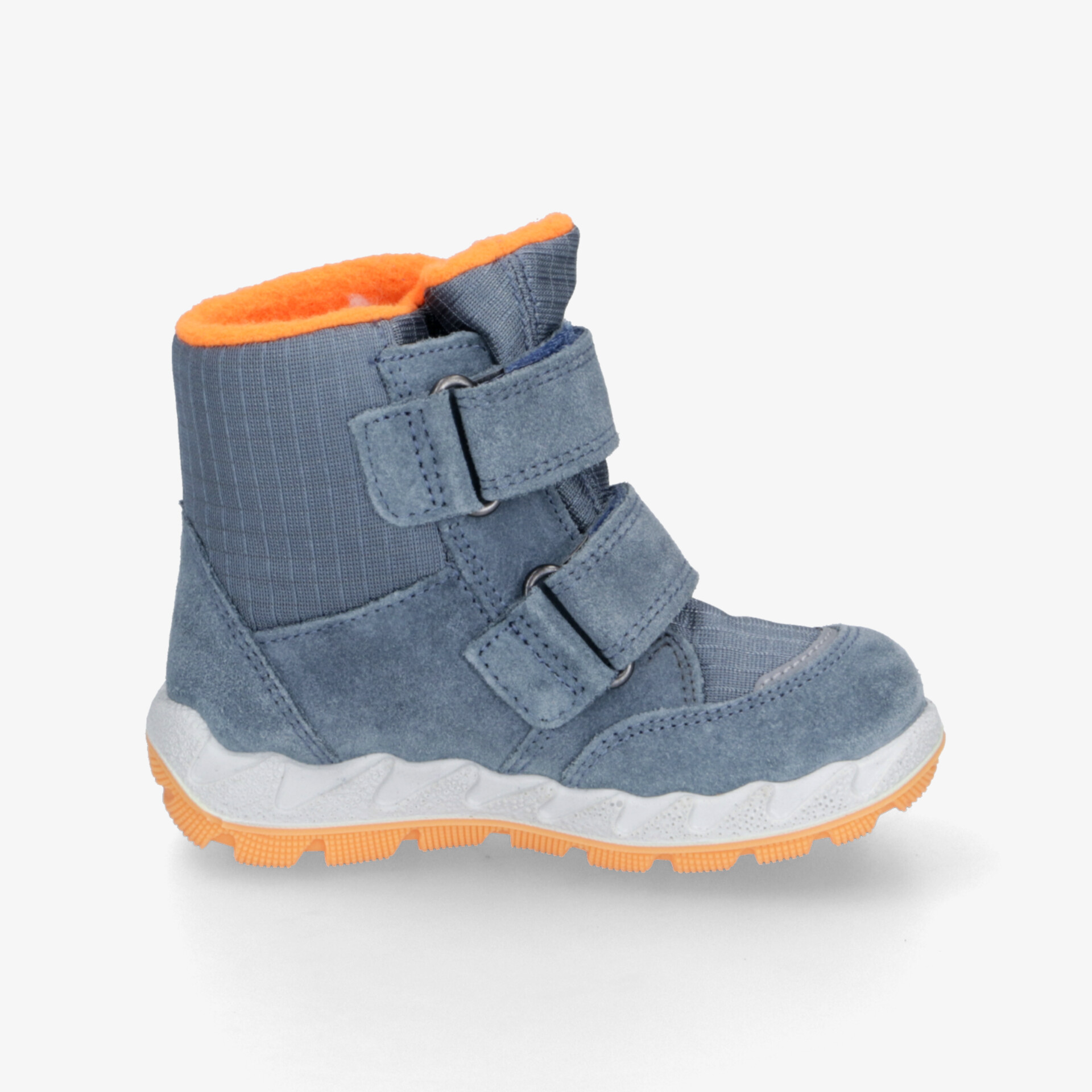 Robuster Outdoor-Winterstiefel in Grau mit warmer Isolierung, rutschfester Sohle und praktischem Klettverschluss