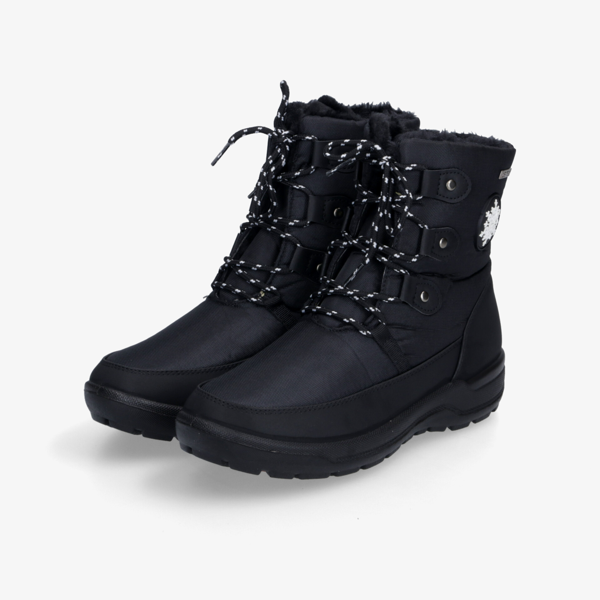 Wasserdichte, warme Winterschuhe mit stabilem Profil und kuscheligem Innenfutter, ideal für kaltes Wetter