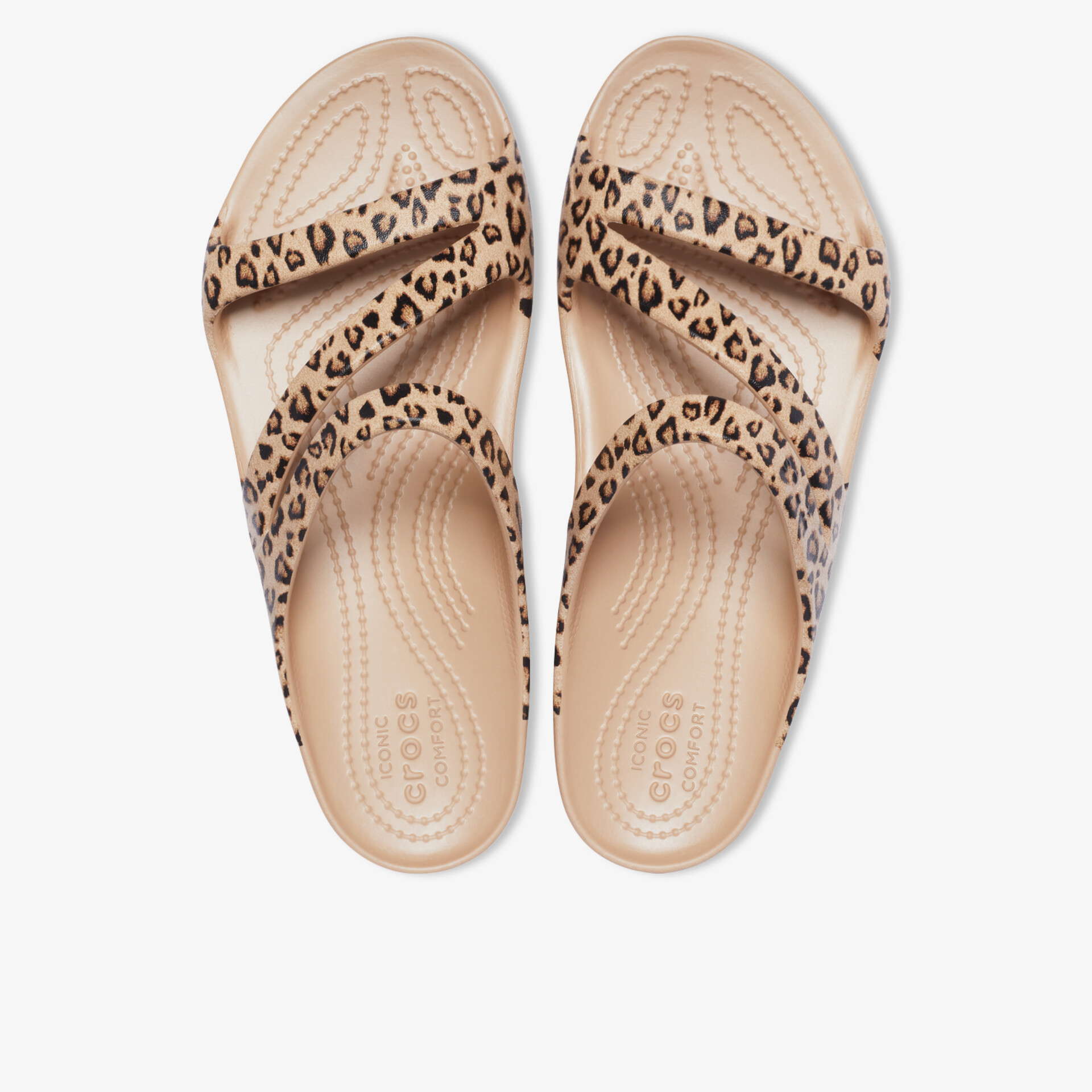Elegante Sandalen mit Leopardenmuster, komfortabler Tragekomfort und rutschfeste Sohle.