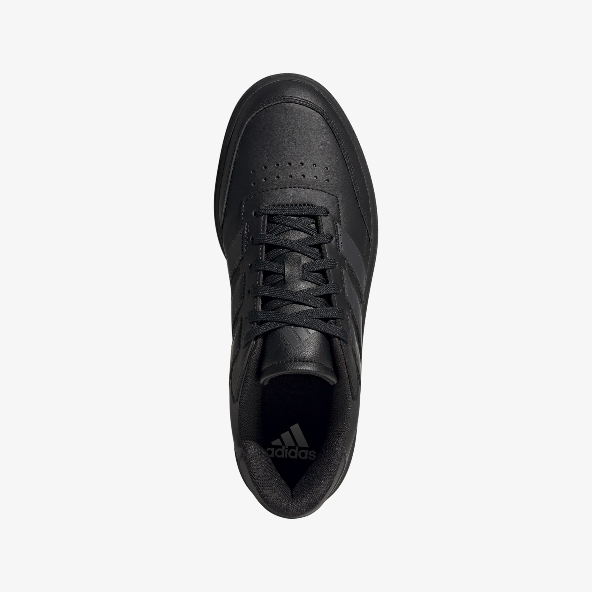 Eleganter schwarzer Sneaker in Lederoptik bietet hohen Tragekomfort und sportliches Design.