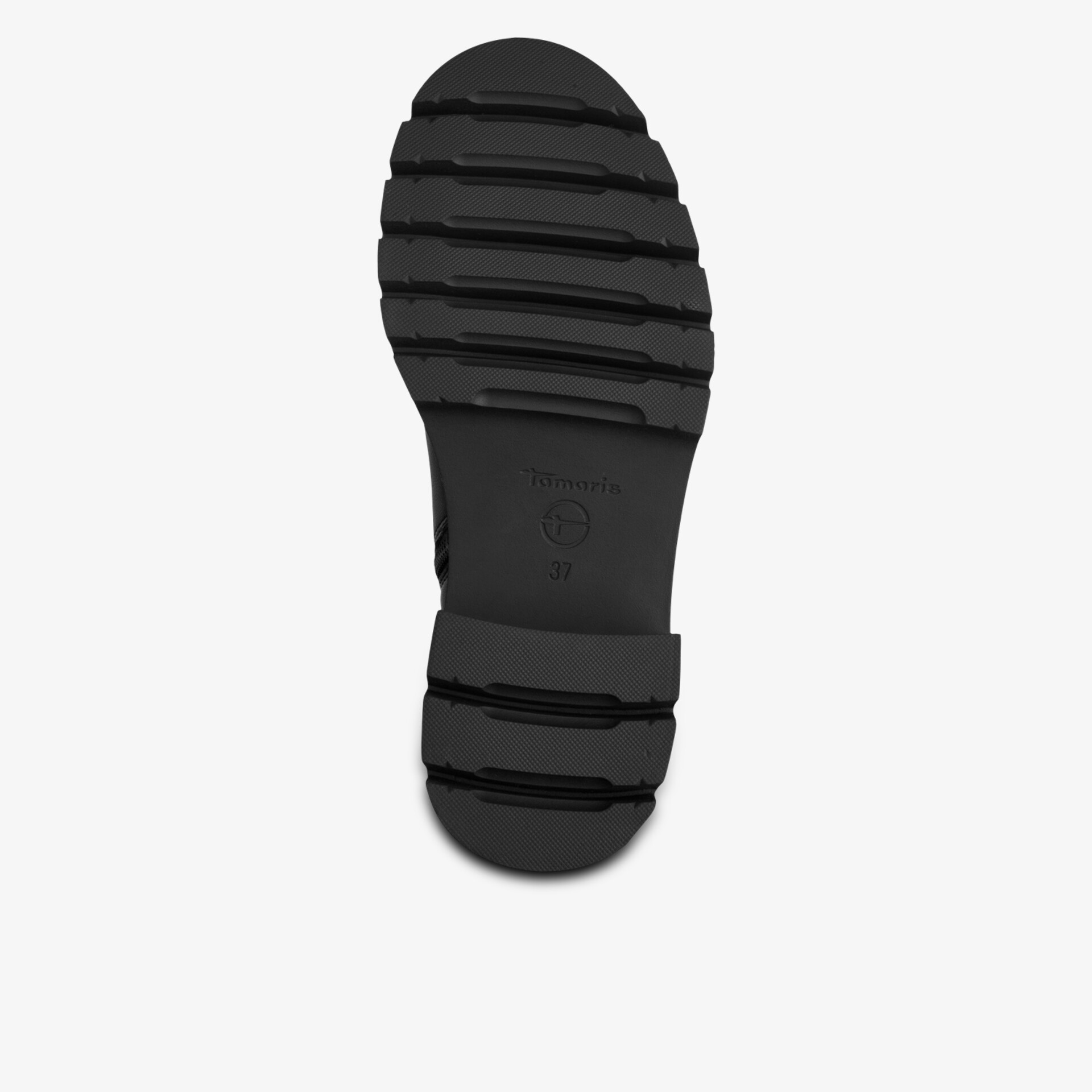 Robuste rutschfeste Profilsohle für sicheren Halt und langlebigen Tragekomfort