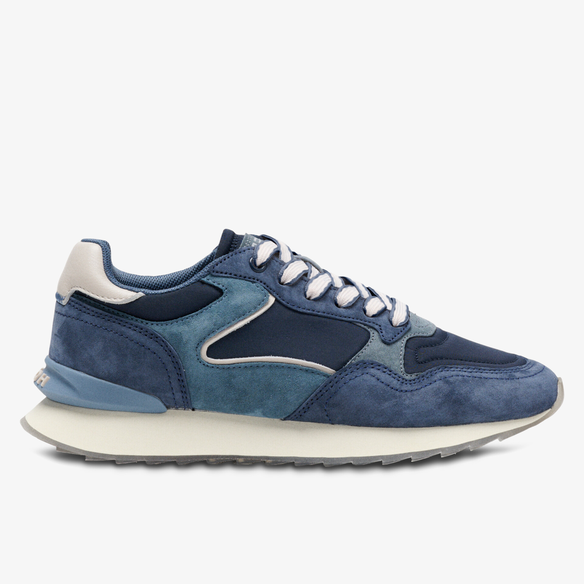 Moderner Retro-Sneaker in Blau mit robuster Sohle und schnittigem Design für optimalen Tragekomfort.