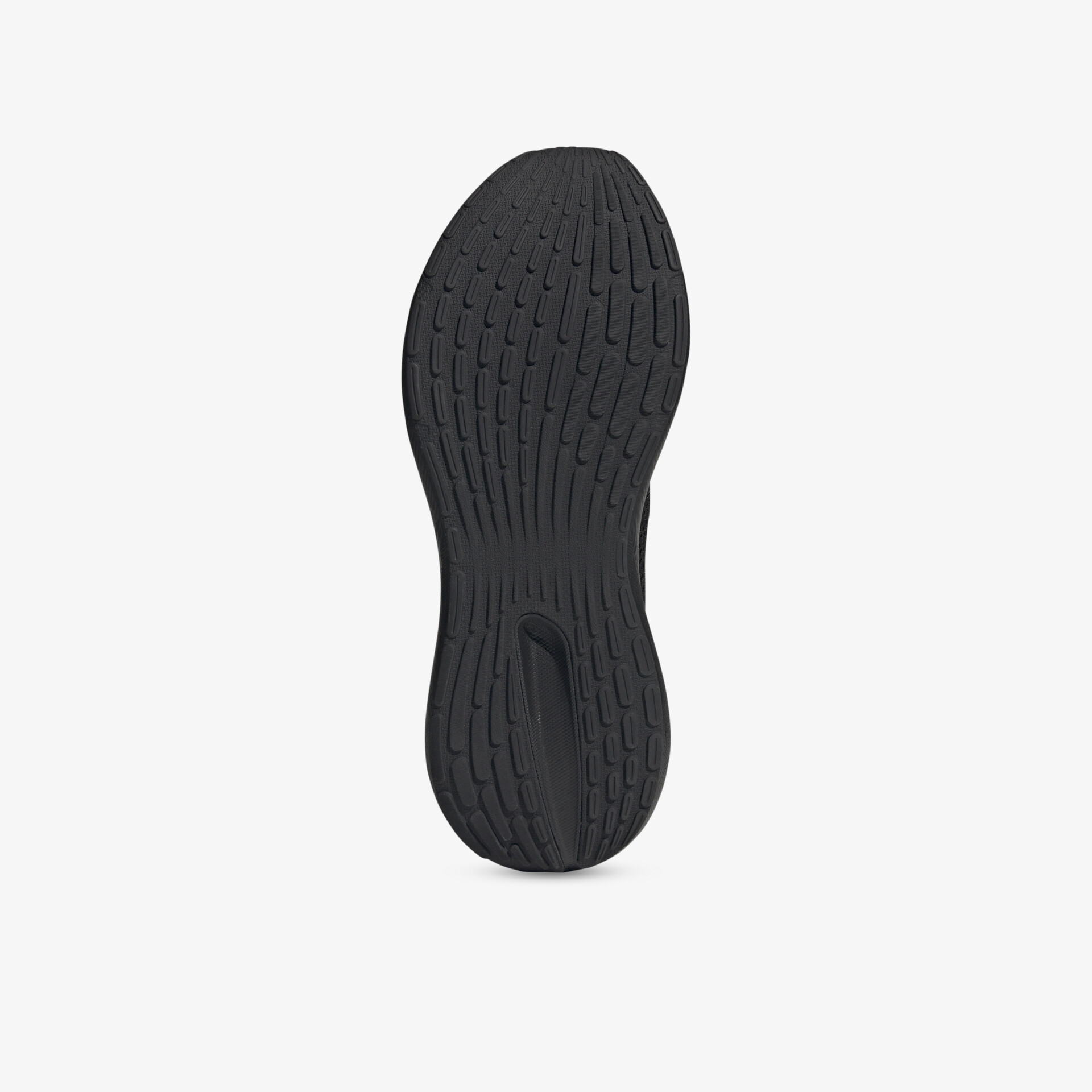 Schwarze Schuhsohle mit tiefem Profil für optimale Haftung und langlebige, komfortable Nutzung