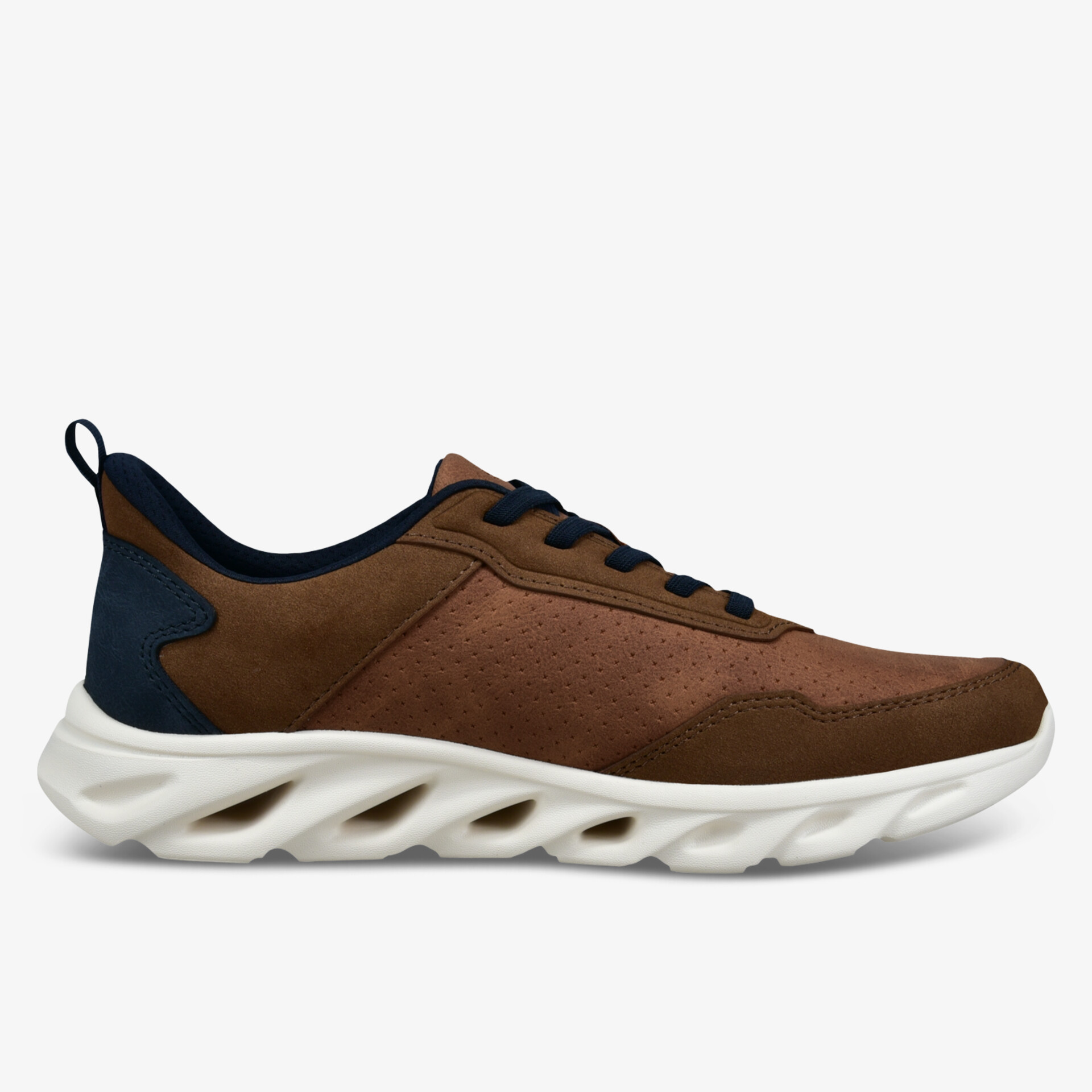 Moderner leichter Sneaker mit flexibler, wellenförmiger Sohle für hohen Tragekomfort und sportlichen Look