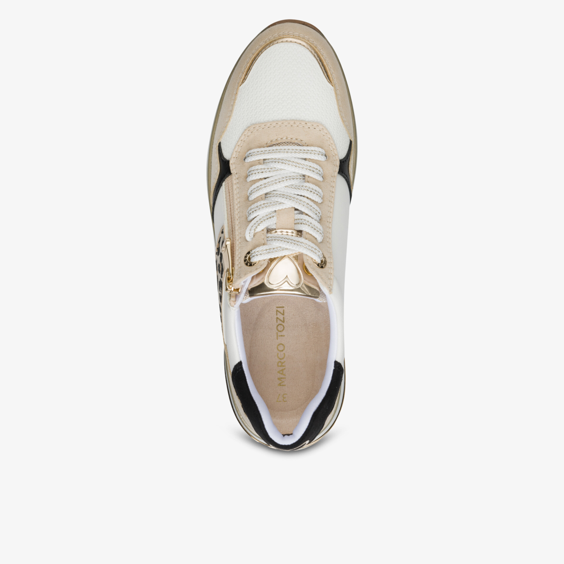 leichter Sneaker mit atmungsaktivem Material und bequemer Passform in modernem Design von oben fotografiert