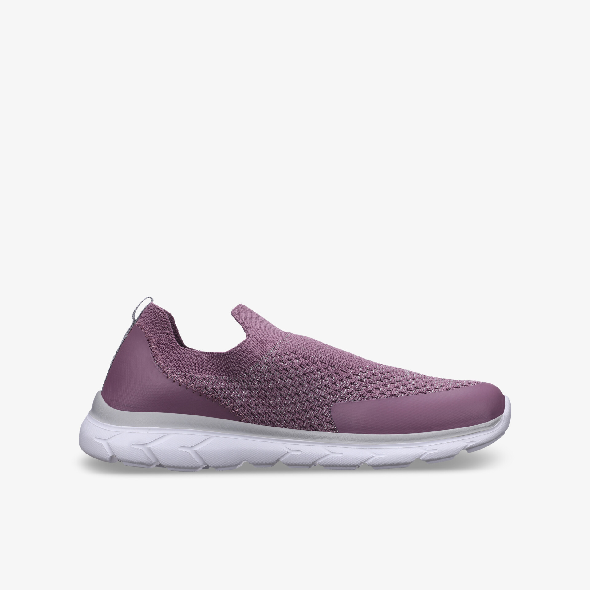 Leichter und atmungsaktiver Slip-On Sneaker in Lila, ideal für sportliche Aktivitäten und den täglichen Gebrauch.
