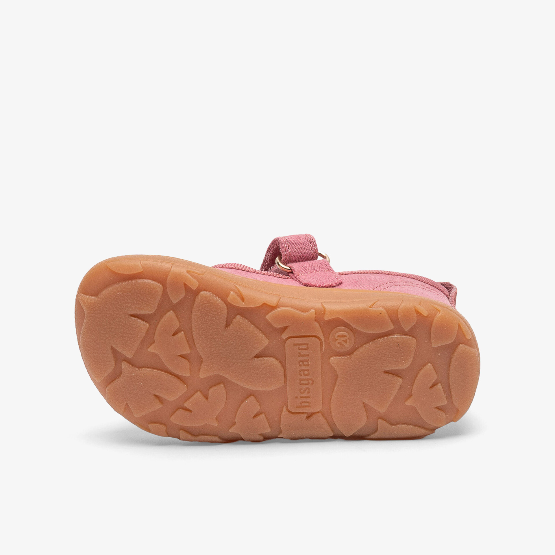 Rutschfeste, flexible Kindersandale Sohle in Rosarot, griffiges und robustes Profil für sicheren Halt