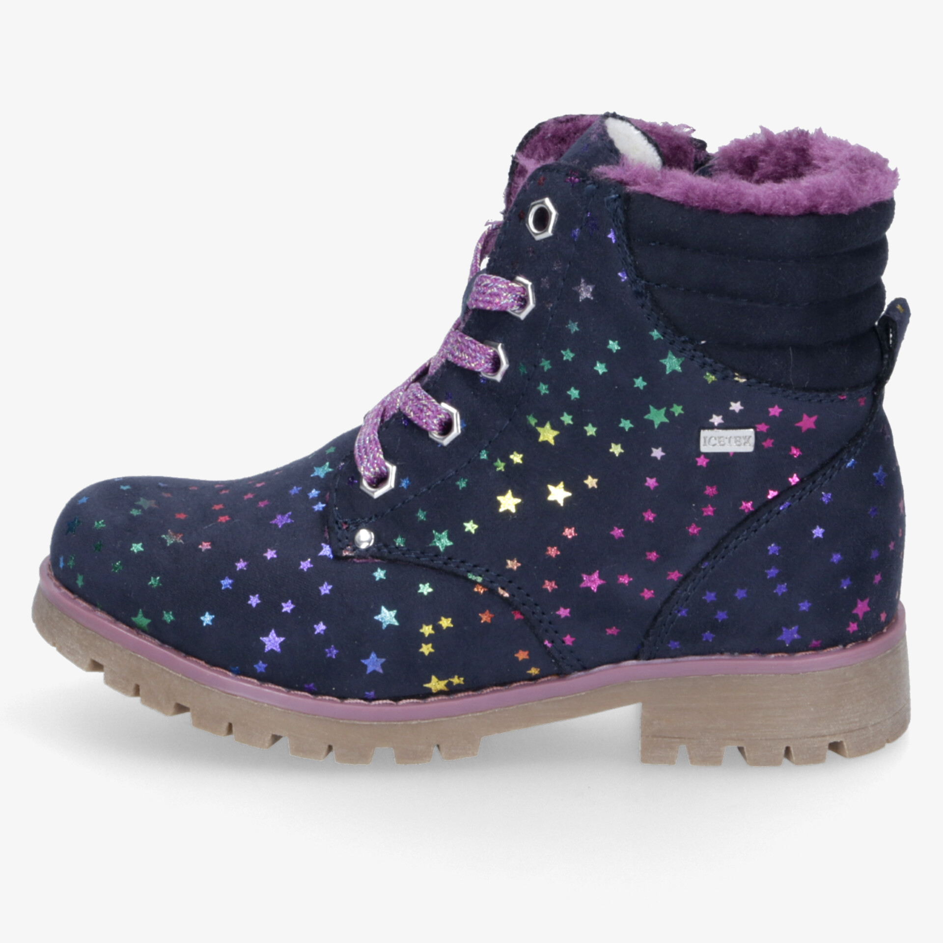 Warmes Futter und bunte Sterne, robust und rutschfest für kalte Tage