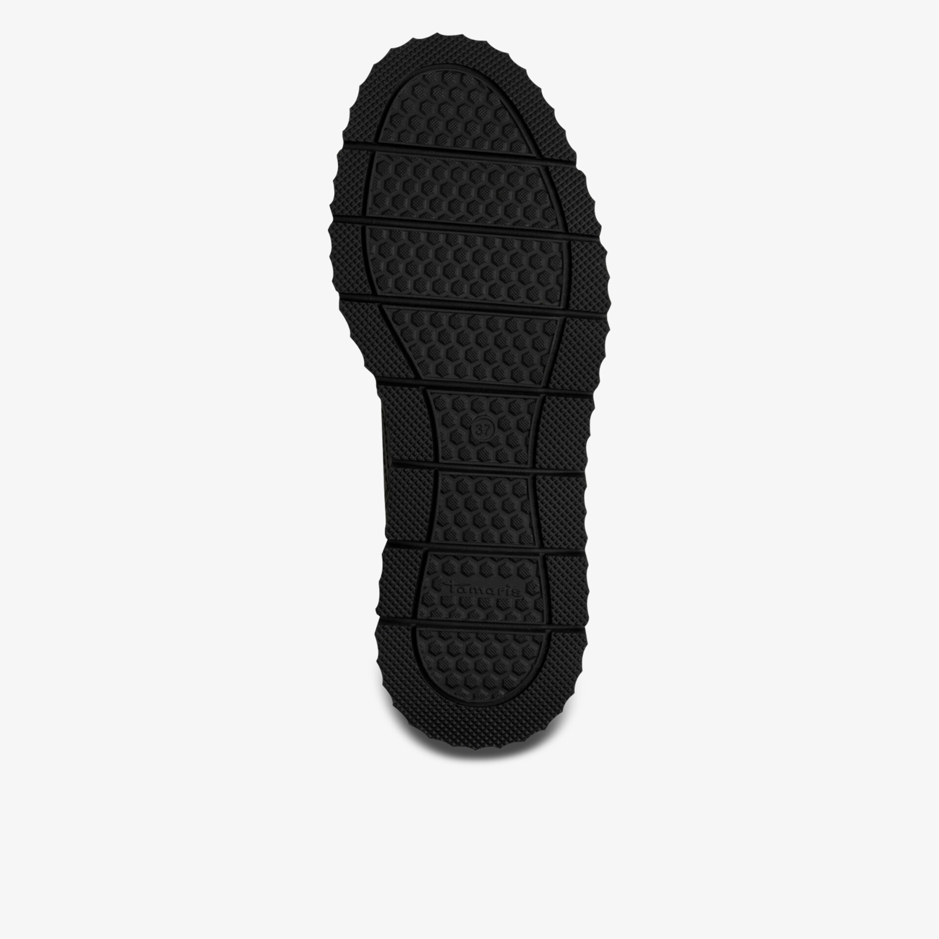 Robuste Schuhsohle mit rutschfestem Profil für sicheren Halt und hohe Strapazierfähigkeit im Outdoor-Bereich