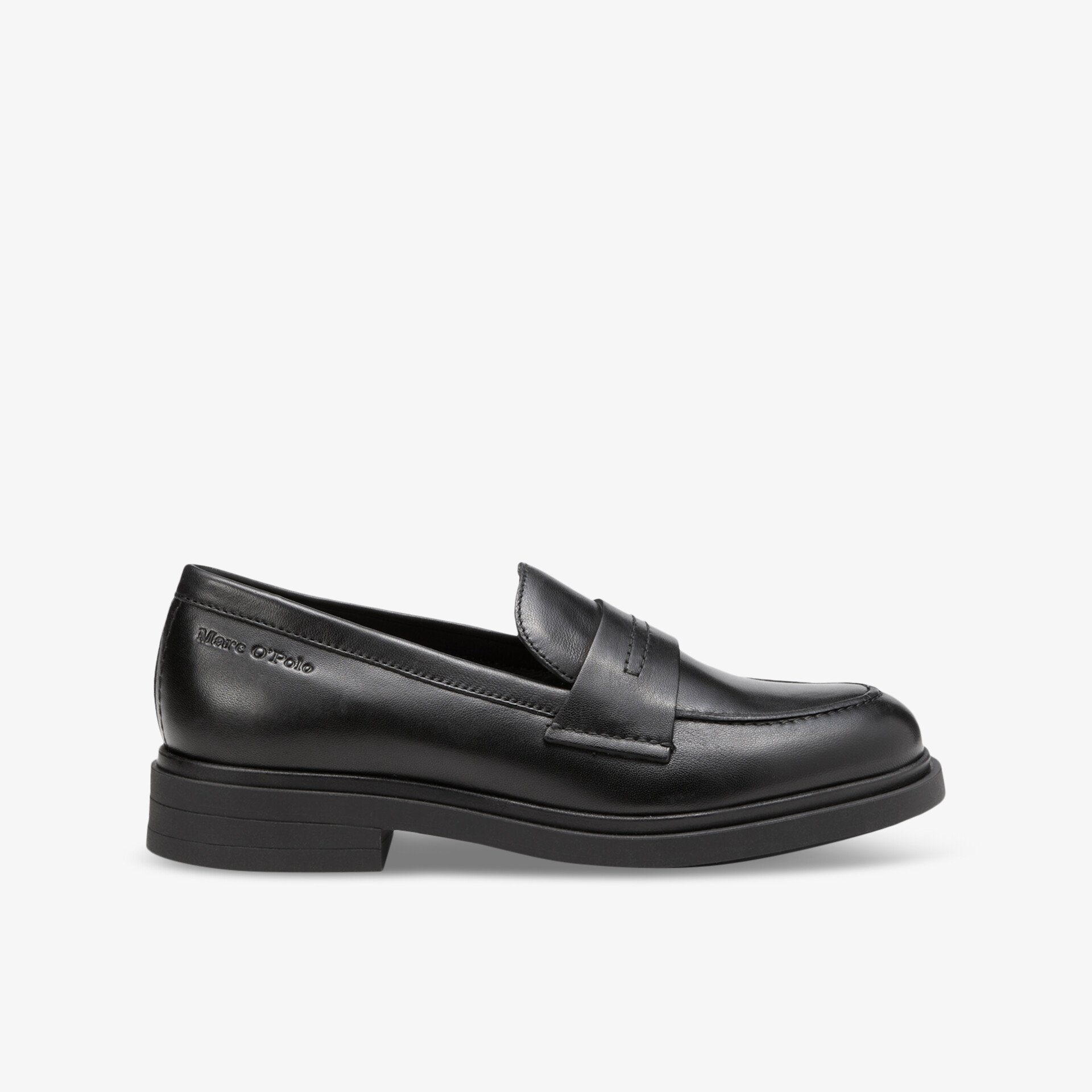 Schwarzer Leder-Loafer mit zeitlosem Design und hohem Tragekomfort für den Alltag.