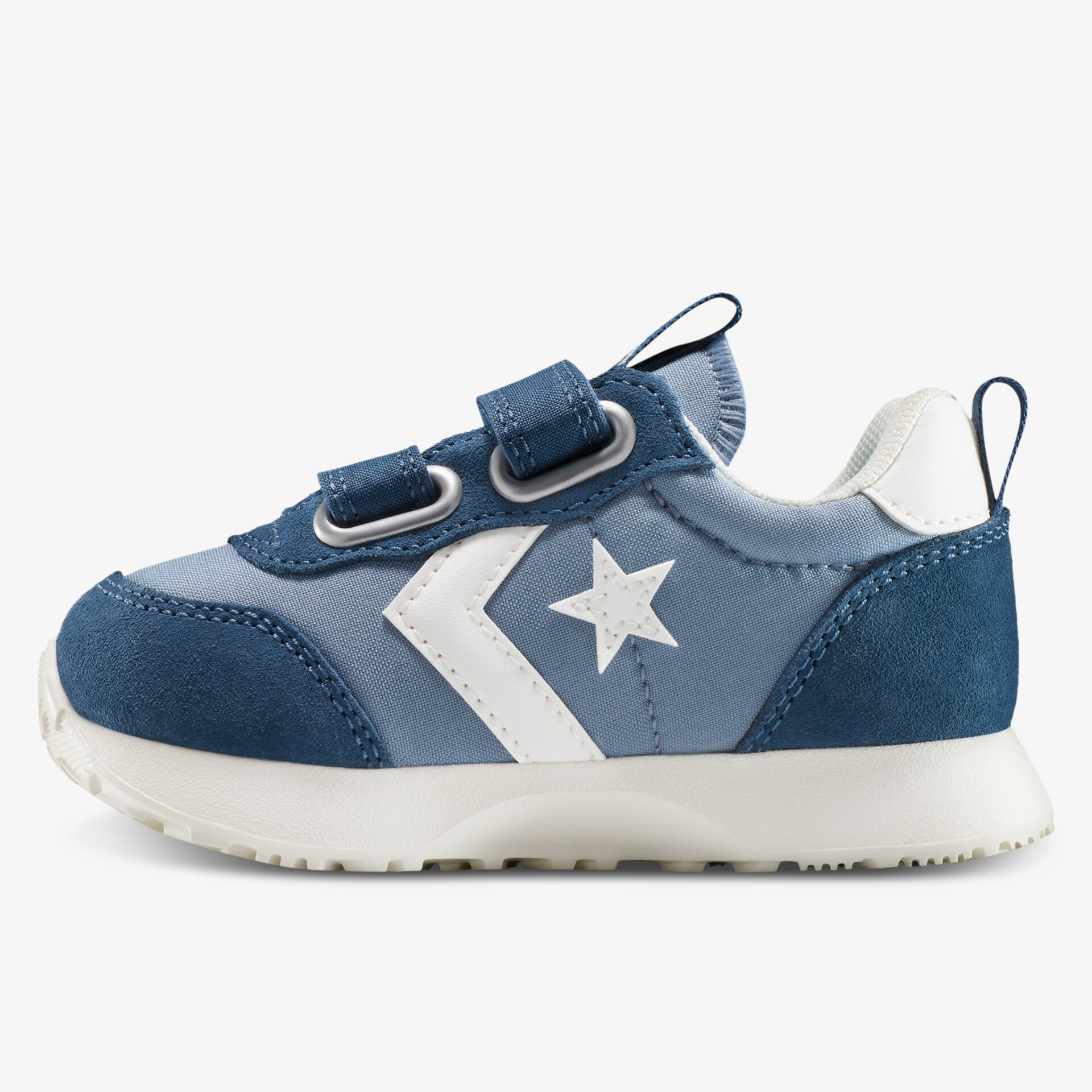 Bequemer leichter Kinderschuh mit praktischem Klettverschluss und rutschfester Sohle